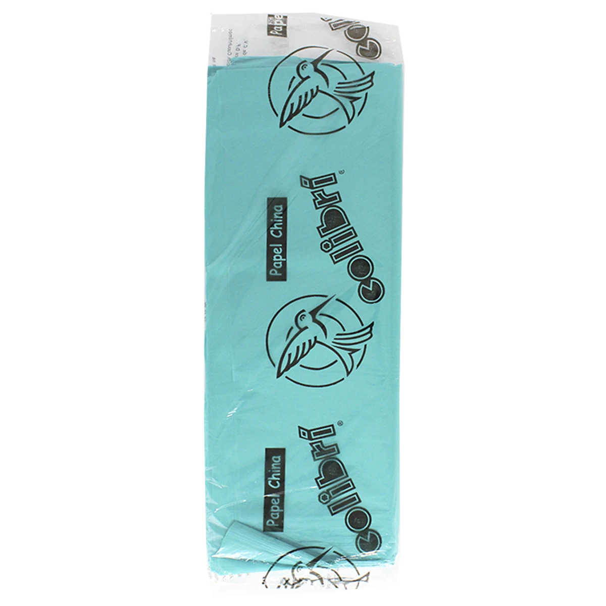 PAPEL CHINA COLIBRI 1227 AZUL TURQUESA .