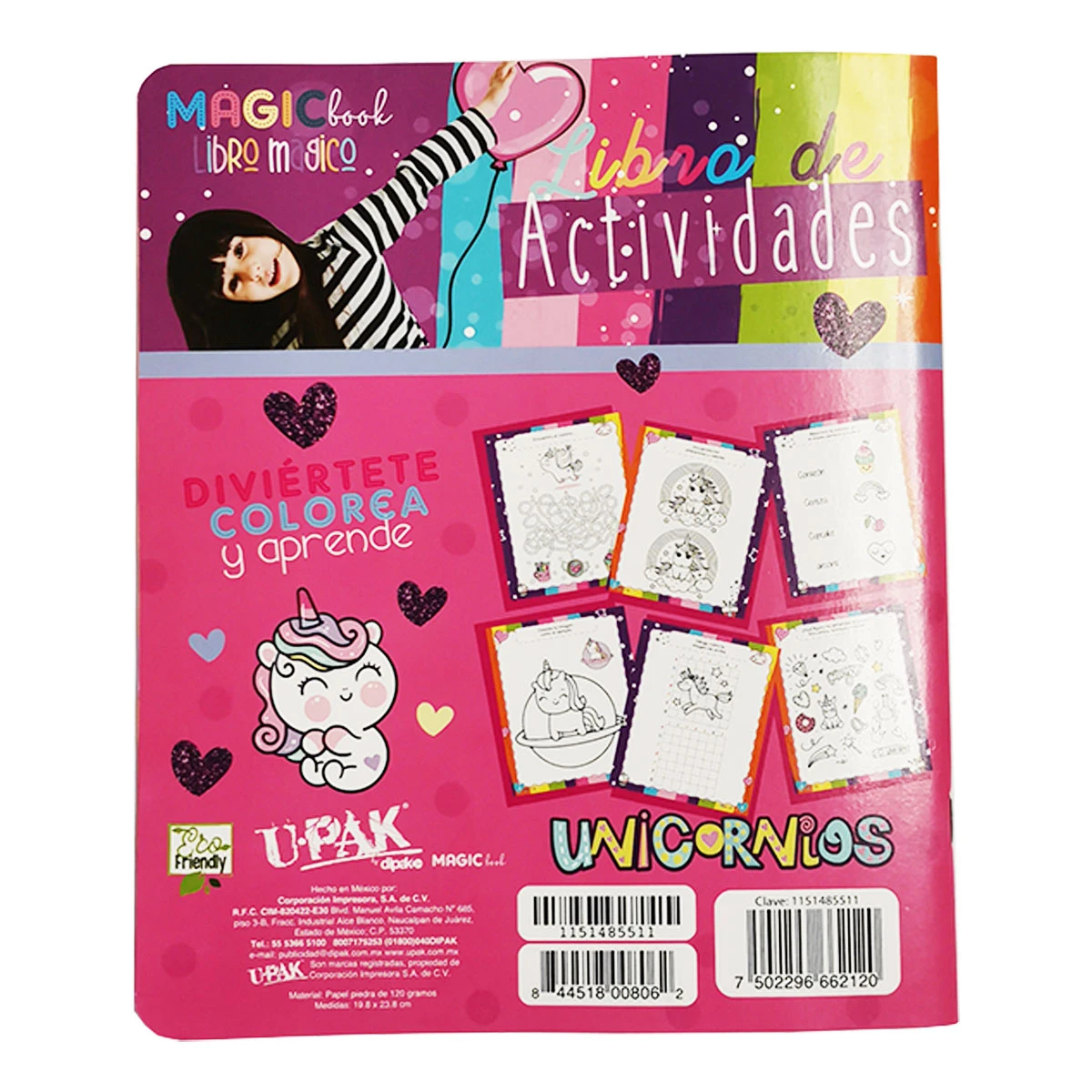 LIBRO MAGICO DE ACTIVIDADES 48HJS UNICORNIO WOW