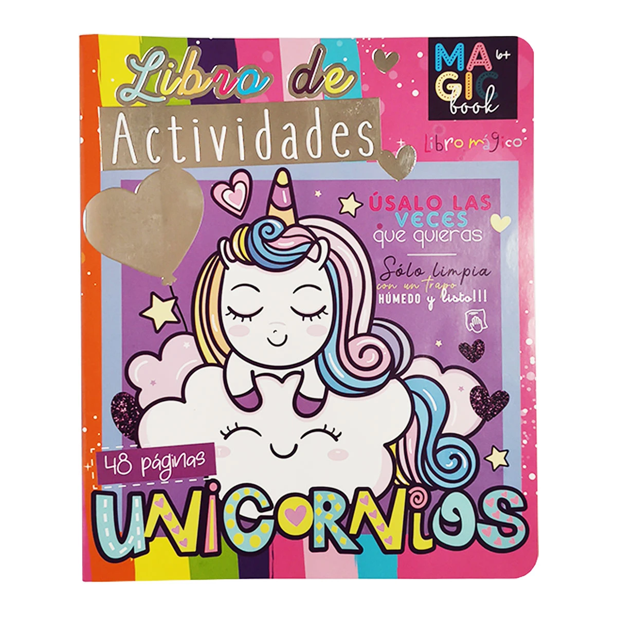 LIBRO MAGICO DE ACTIVIDADES 48HJS UNICORNIO WOW