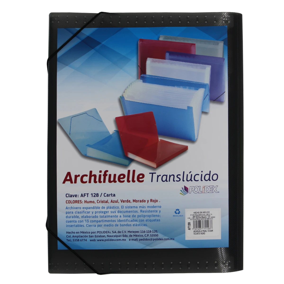 ARCHIVO EXPANDIBLE CARTA C/INDICE 13DIV TRAS AFT128 HUMO