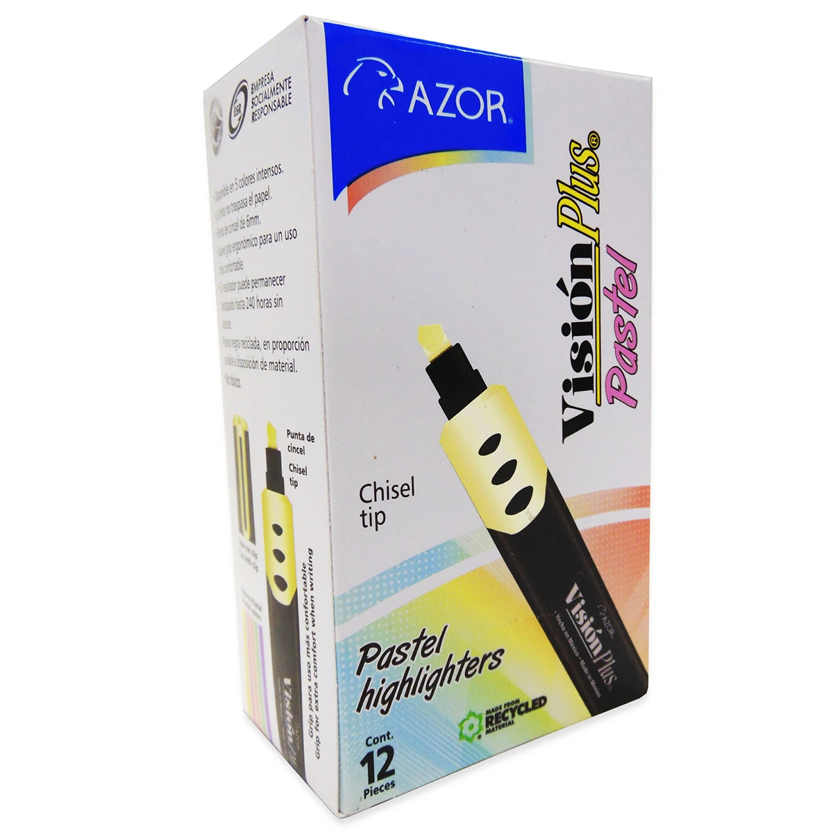 MARCATEXTOS VISION PLUS 2600 PASTEL AMARILLO