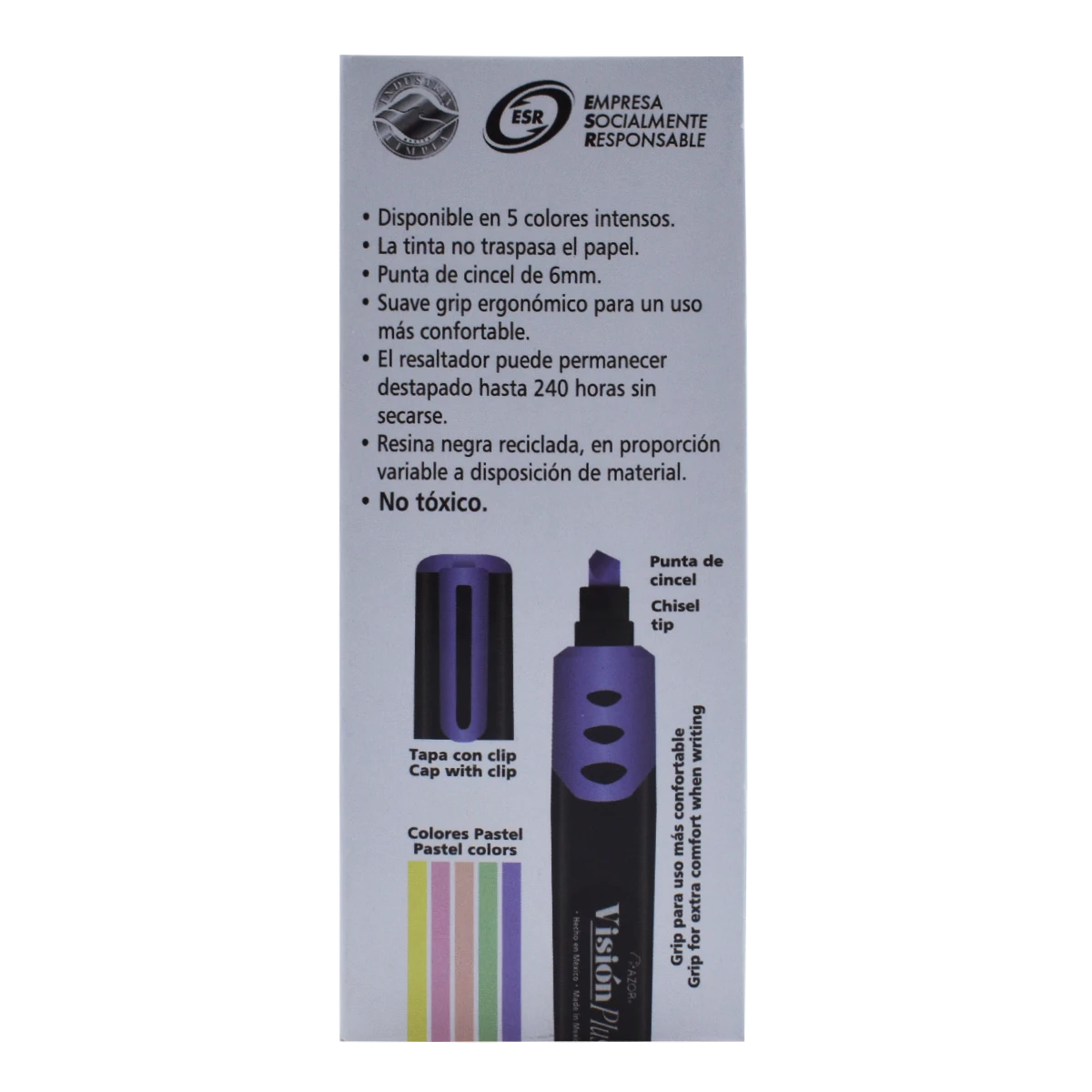MARCATEXTOS VISION PLUS 2600 PASTEL MORADO