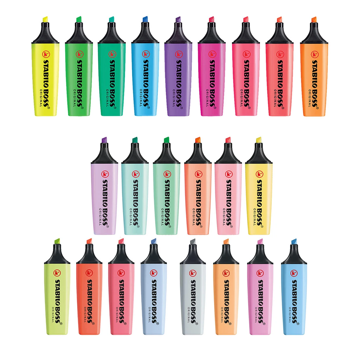 MARCATEXTOS BOSS FLUORESCENTE Y PASTEL C/23 7023-01