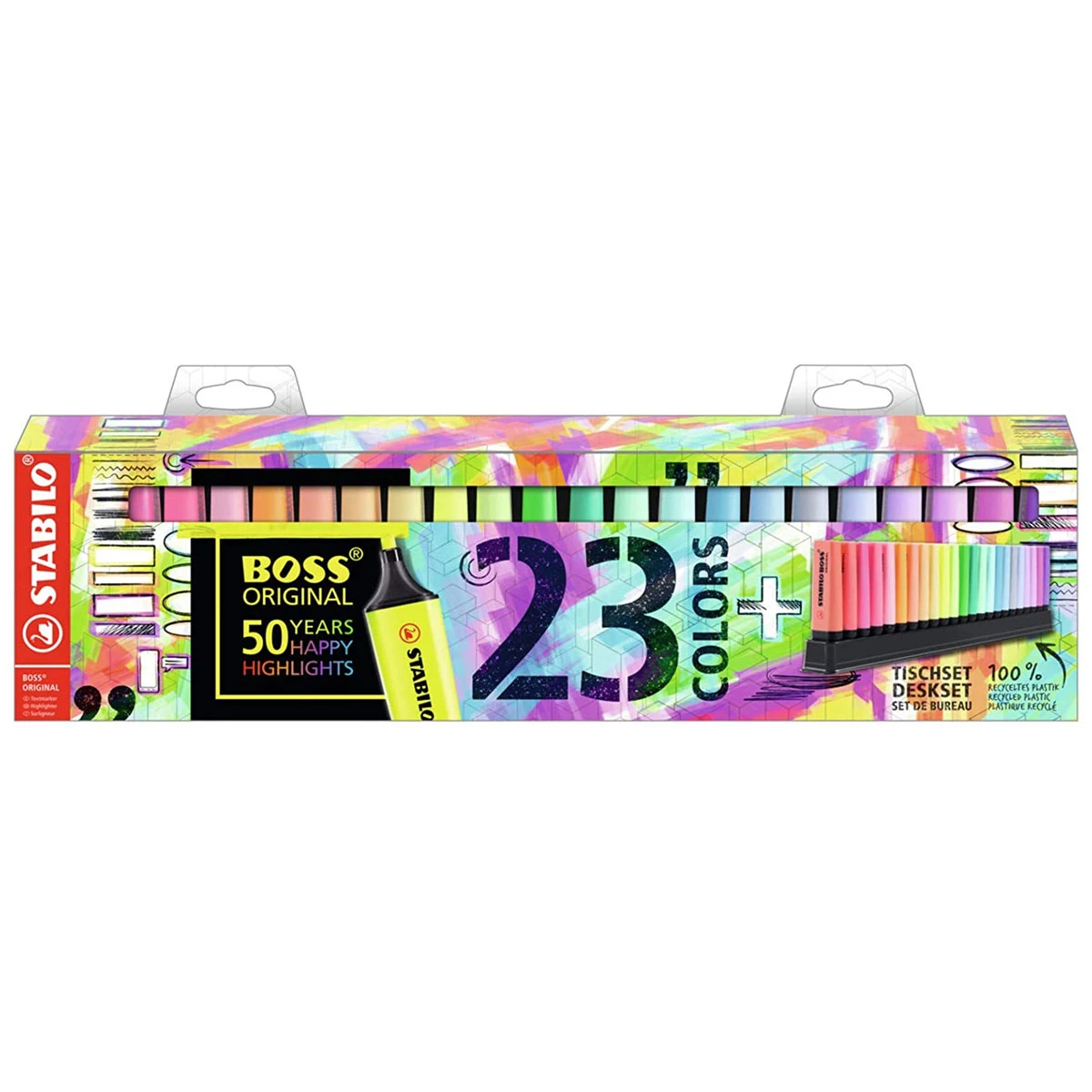 MARCATEXTOS BOSS FLUORESCENTE Y PASTEL C/23 7023-01