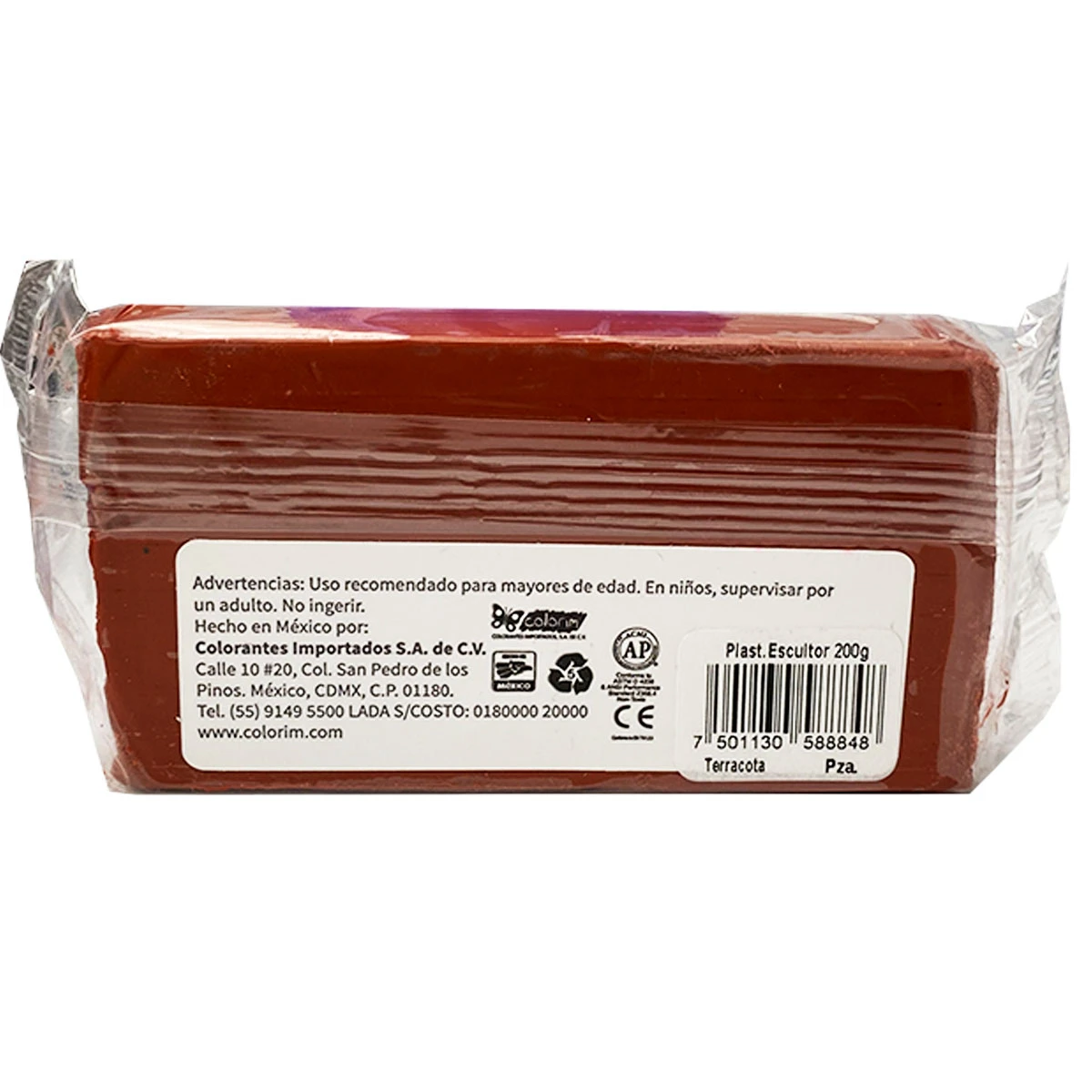 PLASTILINA PARA ESCULTOR 200GRS TERRACOTA