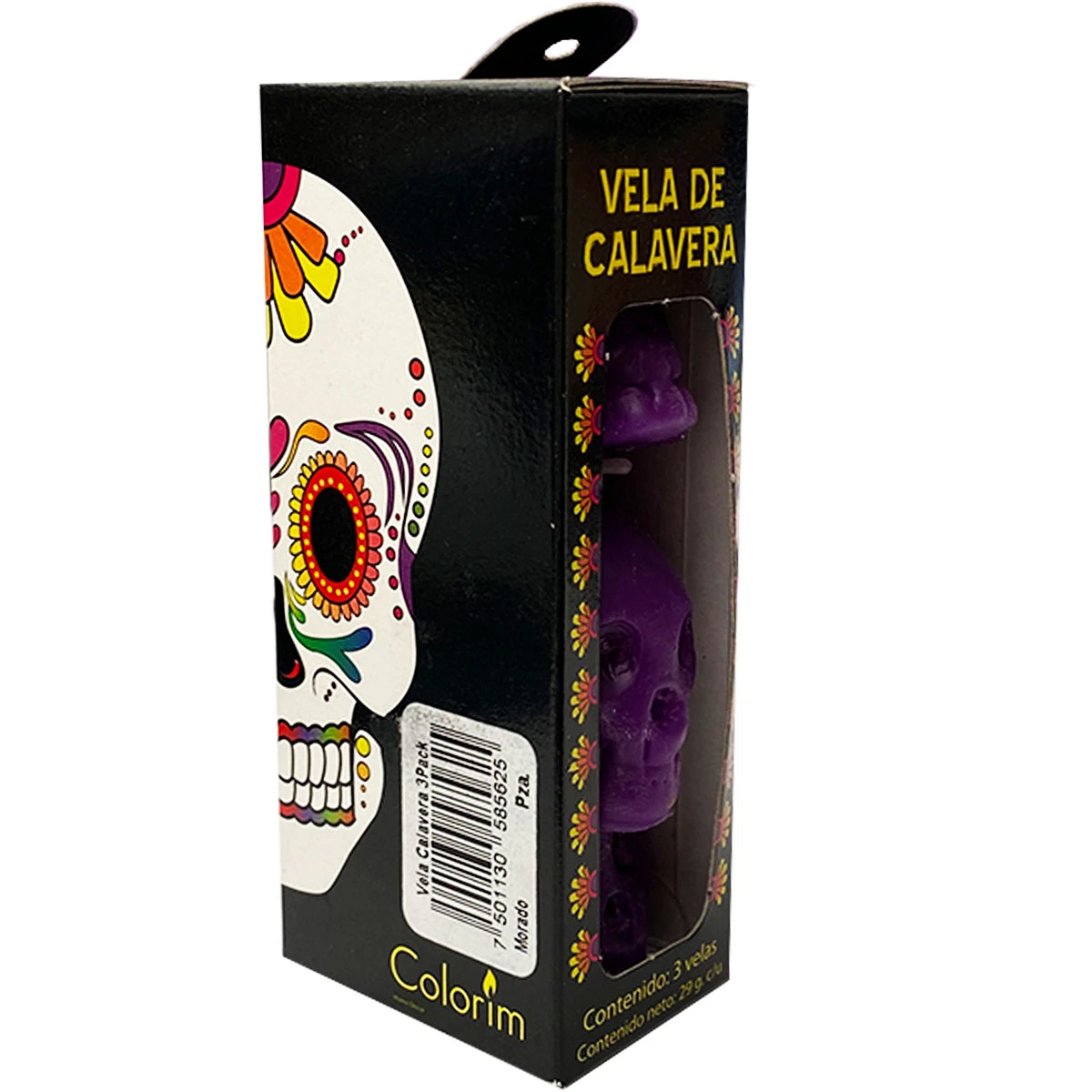 VELA CALAVERA C/3 MORADO