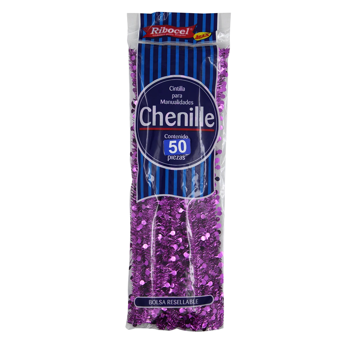 CHENILLE METALICO CON MINI ESFERAS C/50 07 BUGAMBILIA