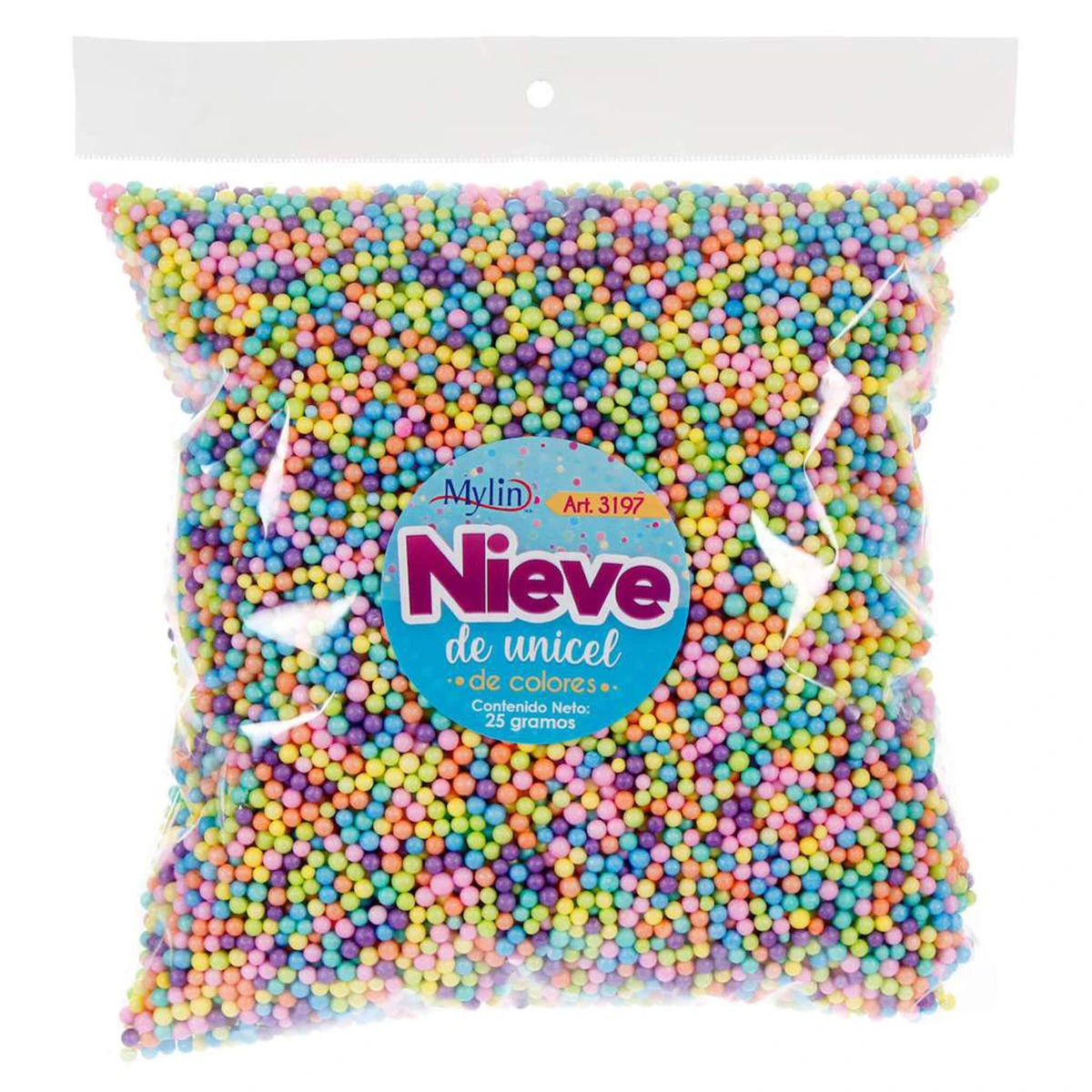 NIEVE DE UNICEL 25GRS 3197 MULTI-COLOR