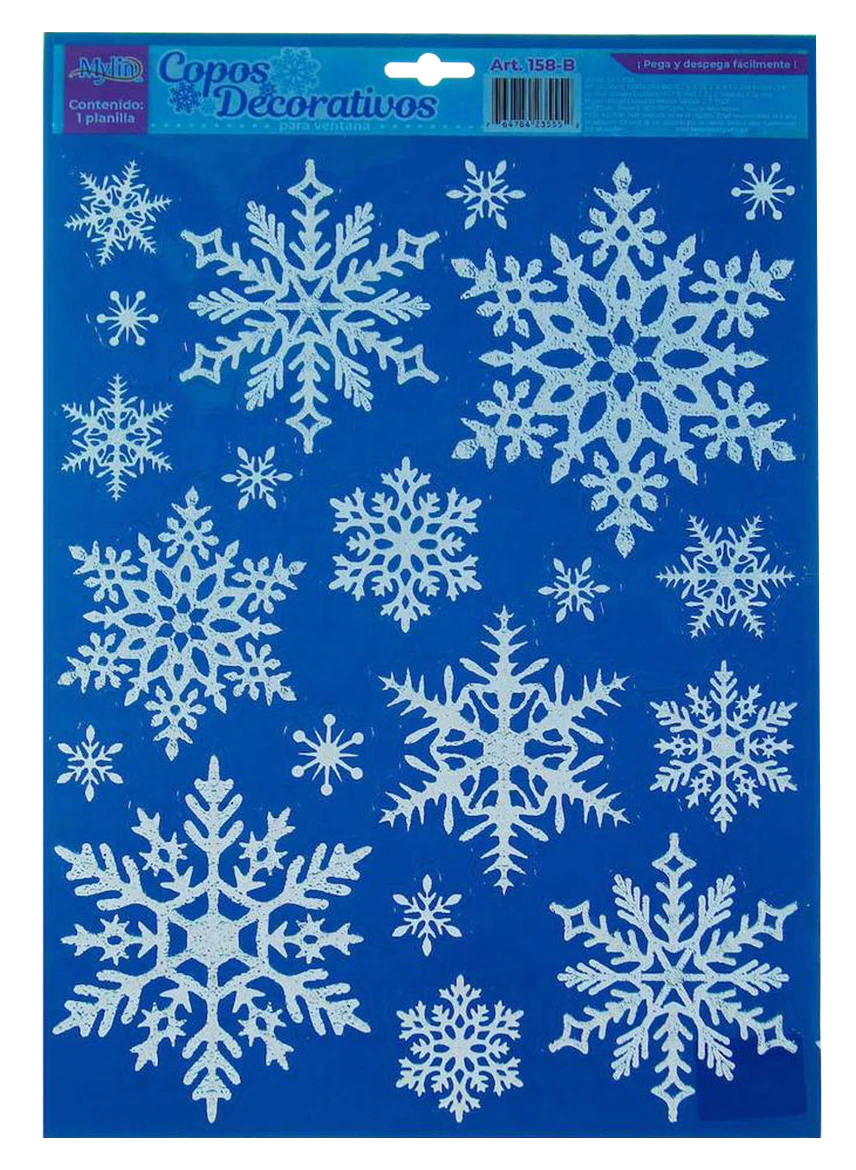 CALCOMANIA PARA VENTANA 158 A COPOS DE NIEVE