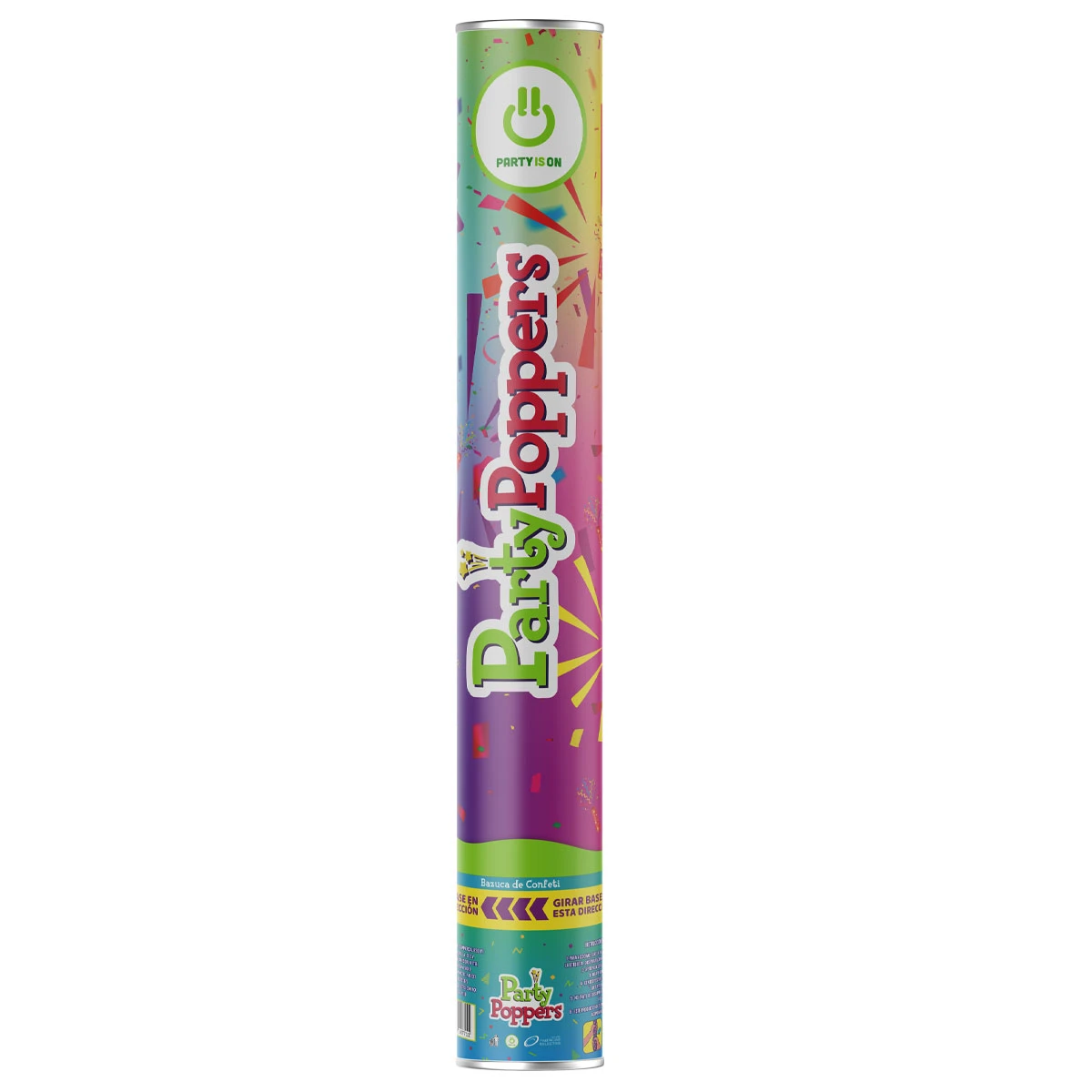 CONFETTI MULTICOLOR PARTI POPPER 40CM