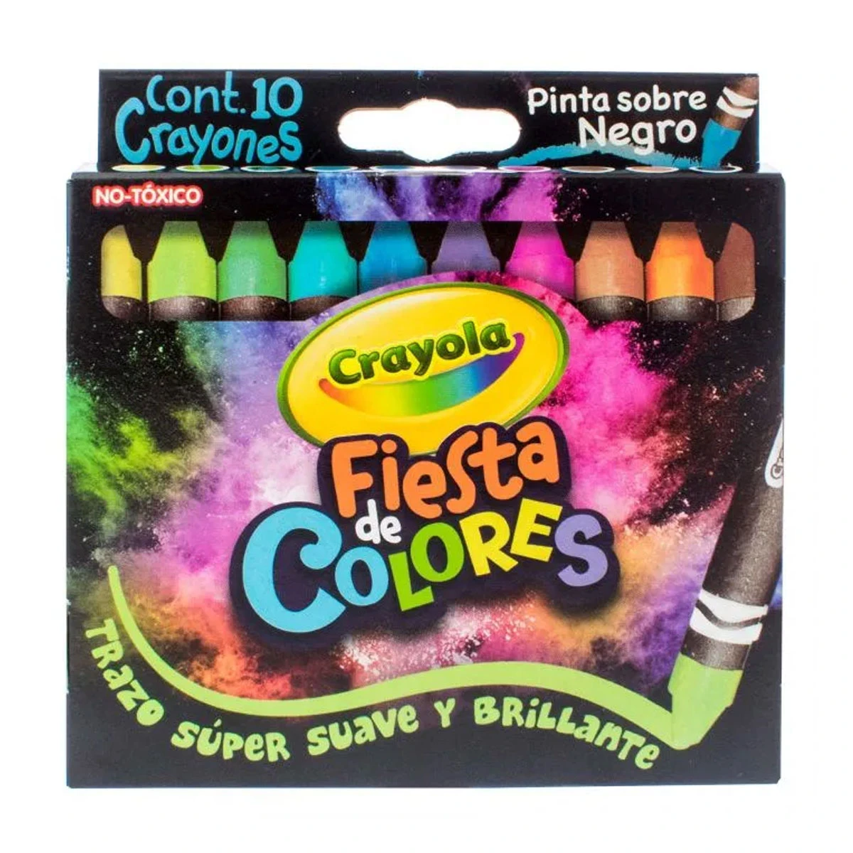 CRAYON REDONDO FIESTA DE COLORES C/10 52-4534