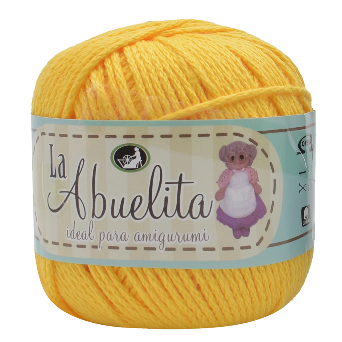 HILAZA DE ALGODON C/5 LA ABUELITA 02 CANARIO