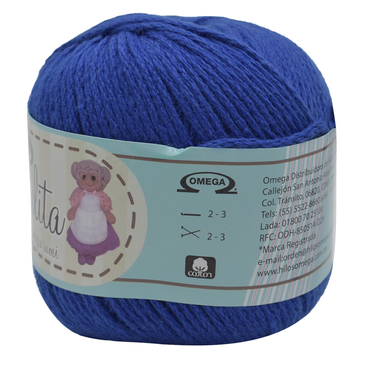 HILAZA DE ALGODON C/5 LA ABUELITA 72 AZUL FRANCES