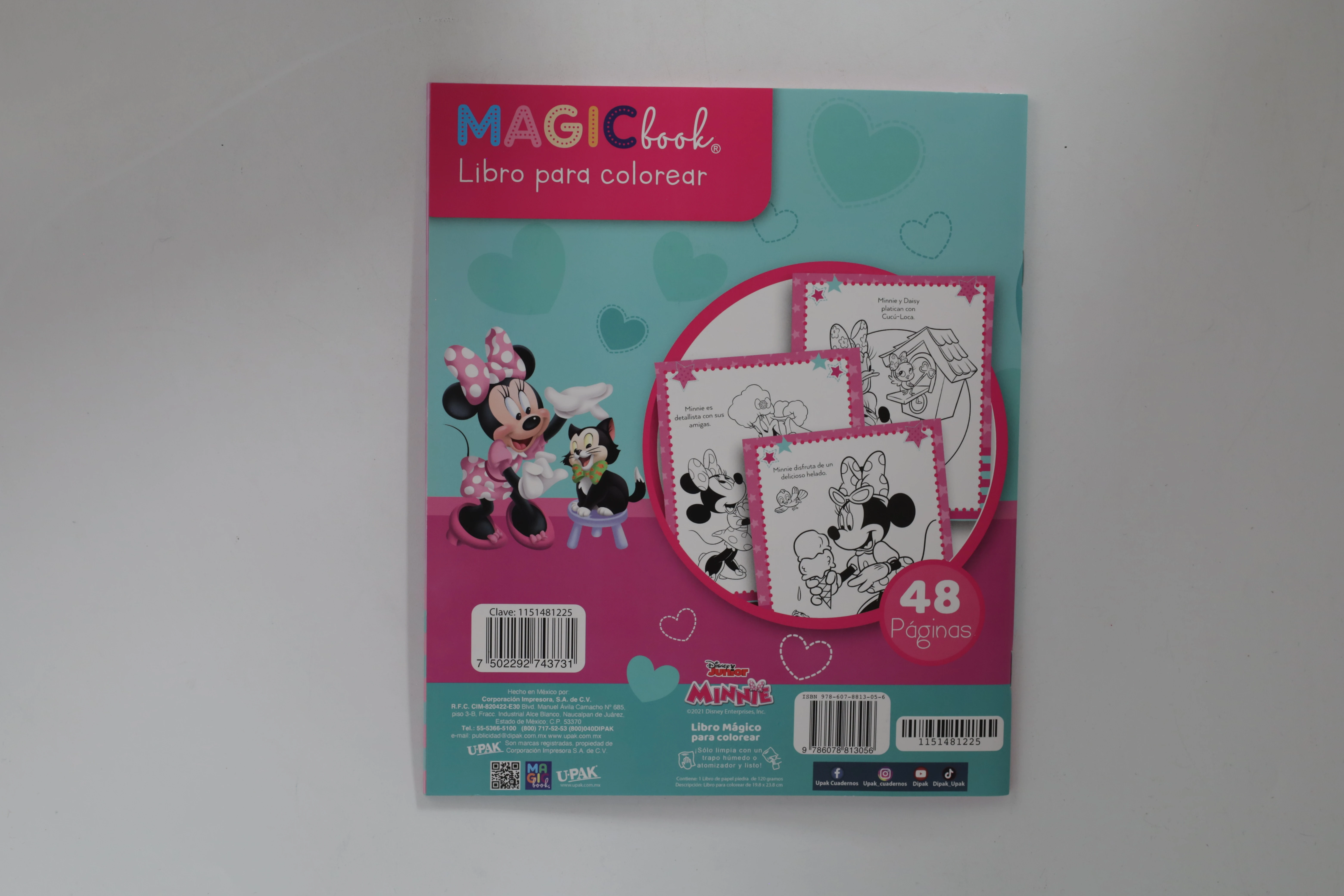 LIBRO MAGICO 48HJS MINNIE PINK