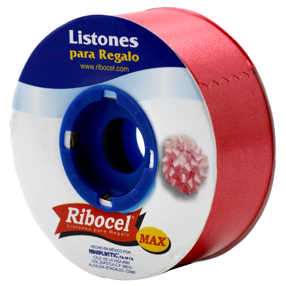LISTON RIBOCEL LISO NO. 9 04 ROJO