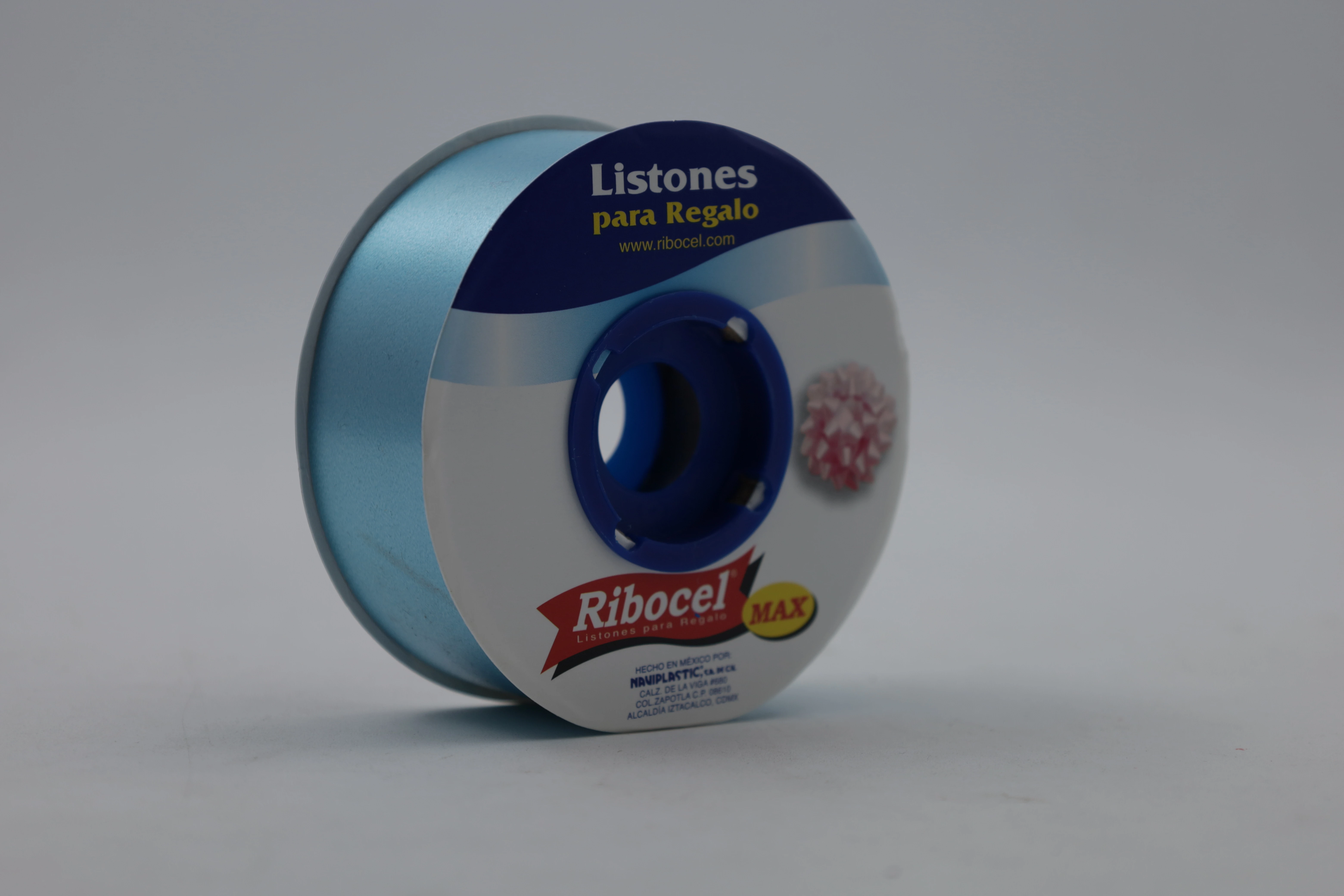 LISTON RIBOCEL LISO NO. 9 08 TURQUESA