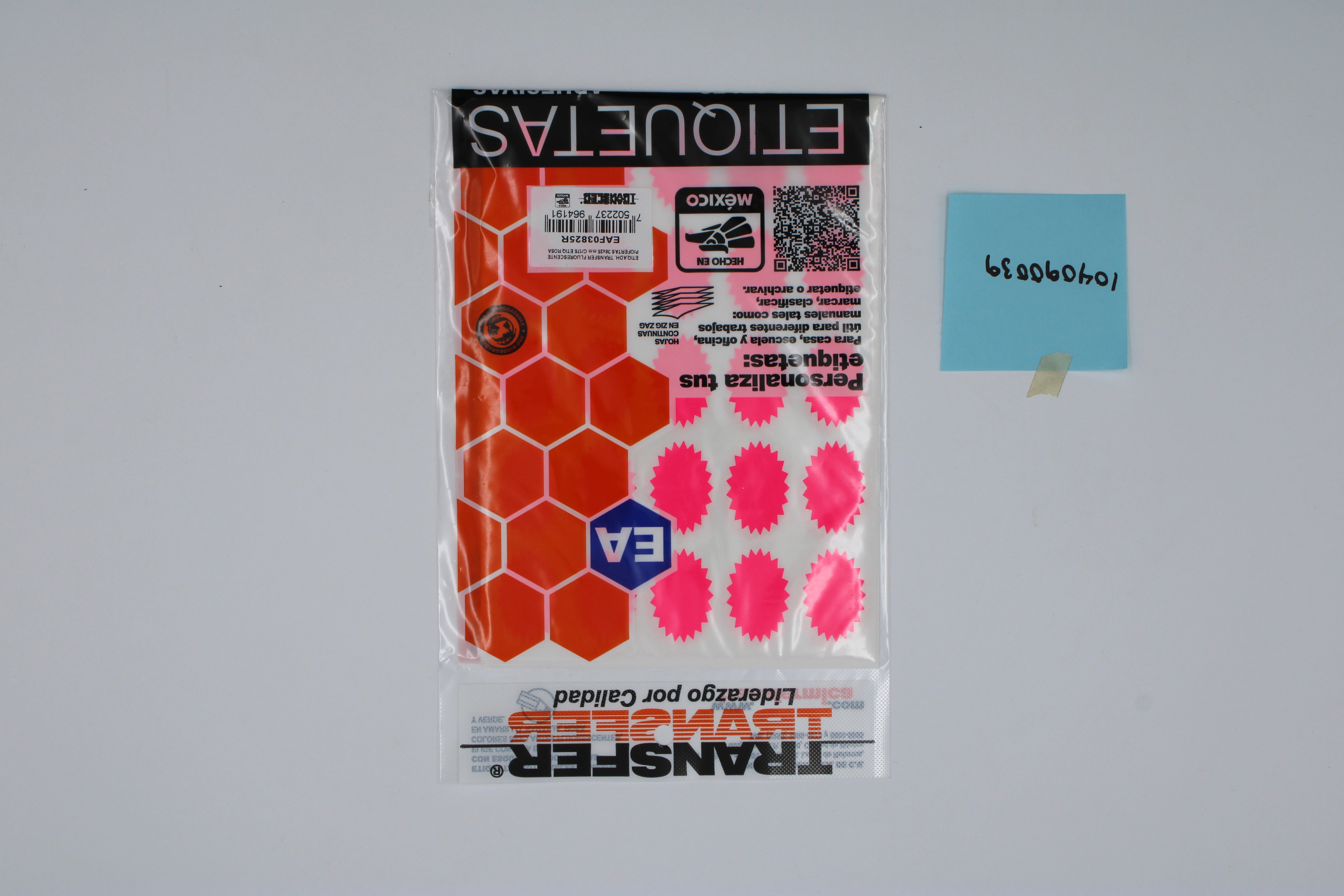 ETIQUETA ADHESIVA FLUORESCENTE OFERTAS NO. 33 ROSA