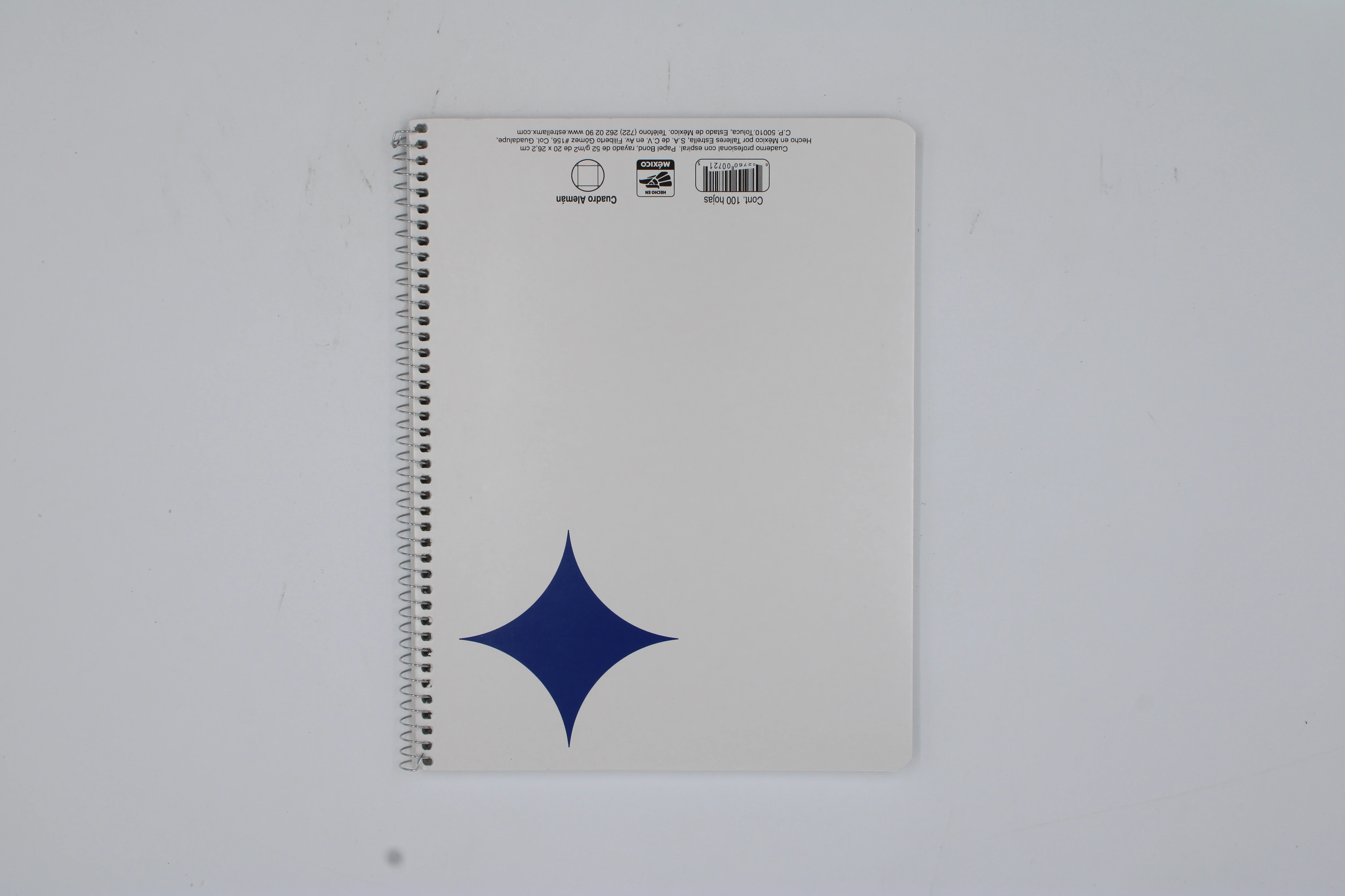 CUADERNO PROFESIONAL CORTO 100HJS ATADO C ALEMAN