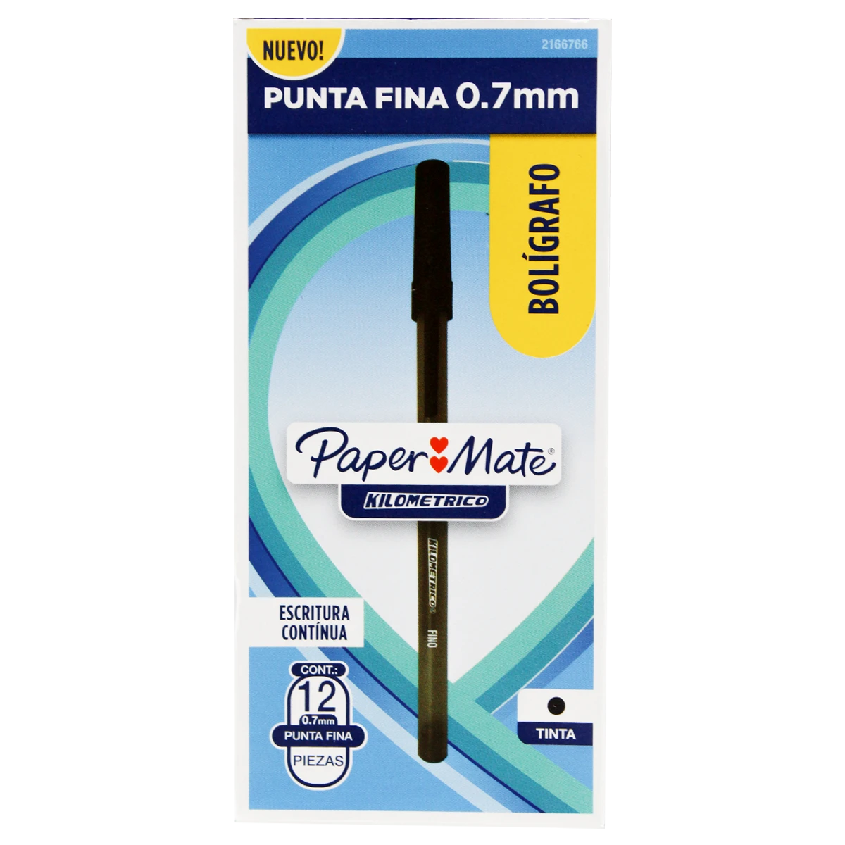BOLIGRAFO KILOMETRICO ECON FINO 0.7MM C/12 NEGRO