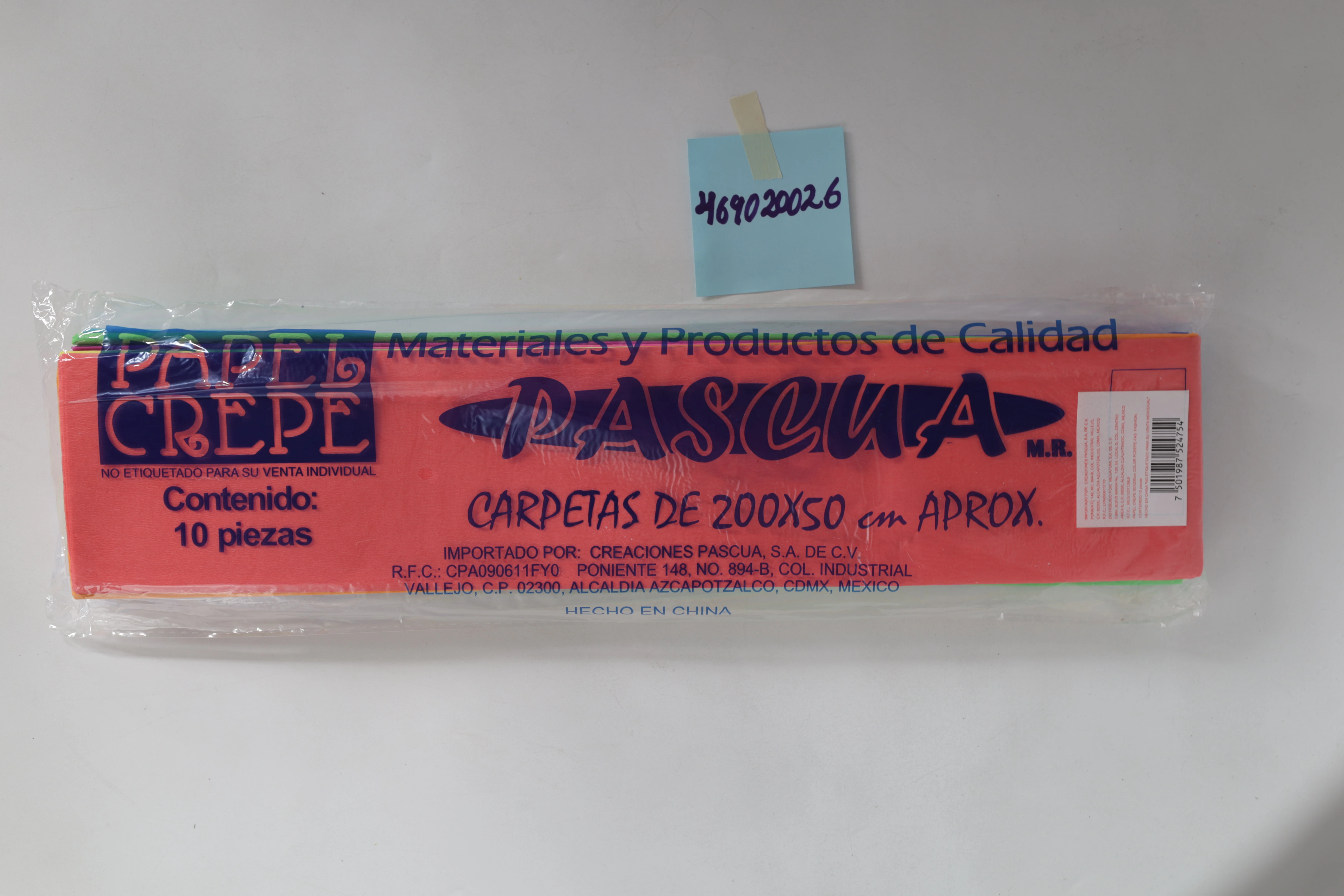PAPEL CREPE PASCUA C/10 SURTIDO FASHION