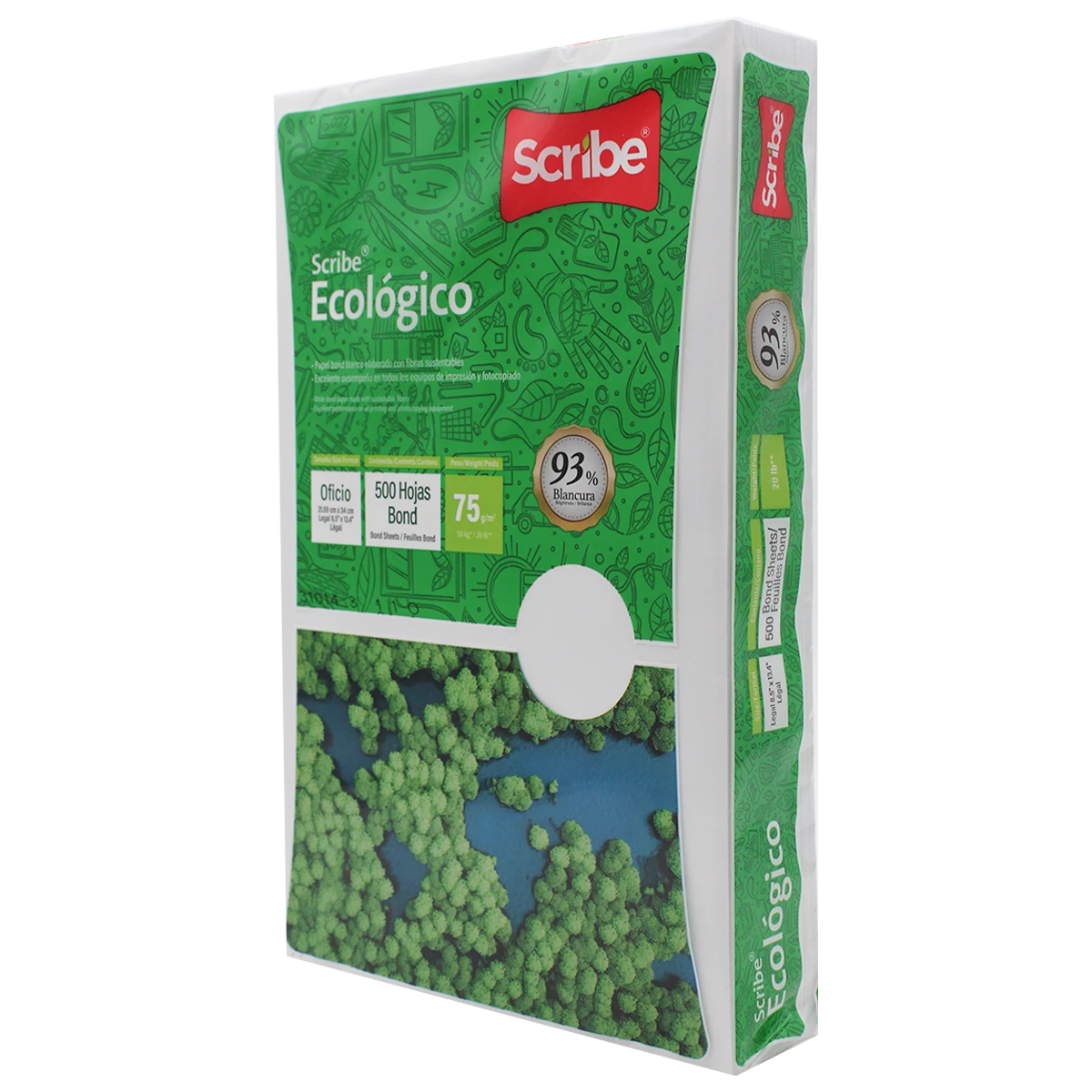 PAPEL ECOLOGICO OFICIO C/500
