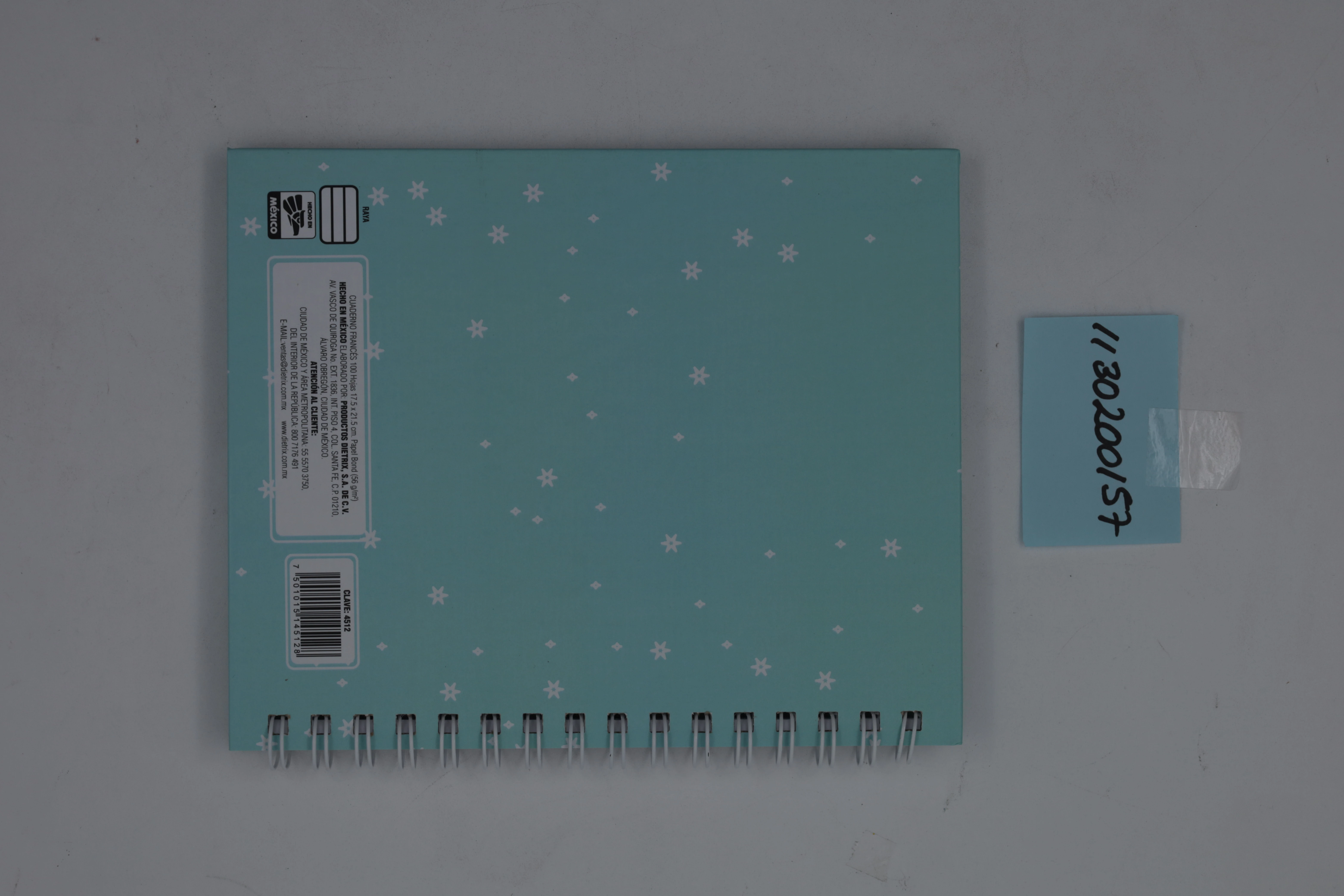 CUADERNO FRANCES 100HJS RAYA COLORES PASTEL 4512