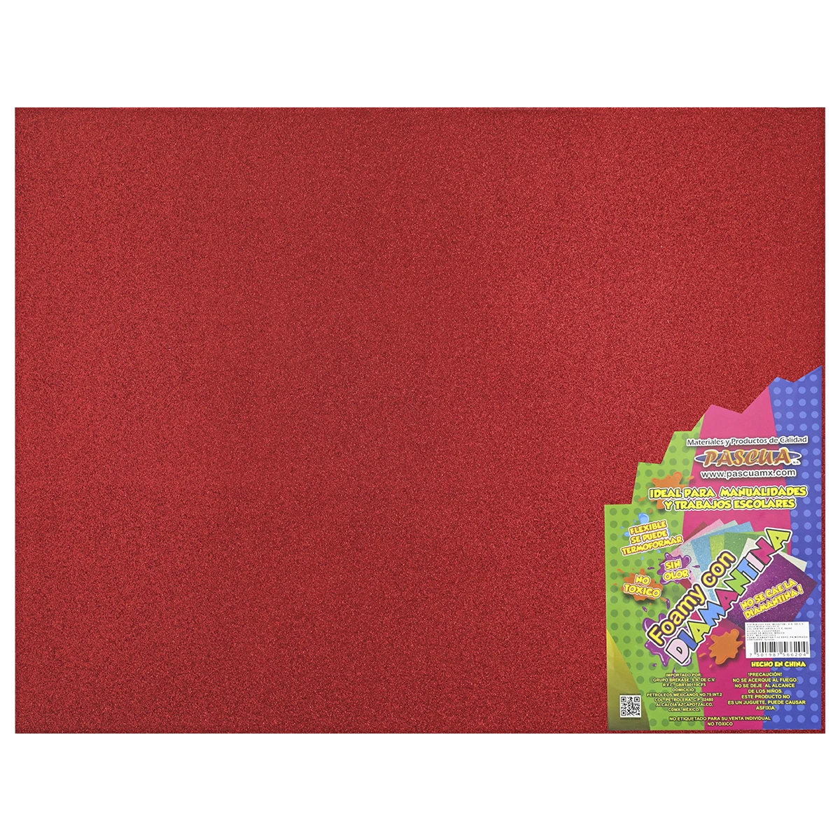 FOAMY 4 CARTAS DIAMANTADO HA ROJO.