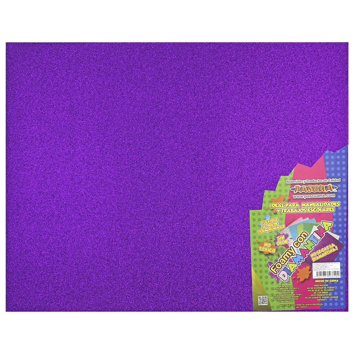 FOAMY 4 CARTAS DIAMANTADO PA MORADO.