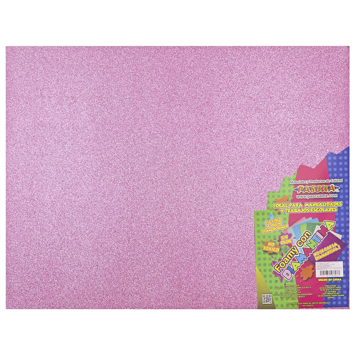 FOAMY 4 CARTAS DIAMANTADO ROSA PASTEL HD