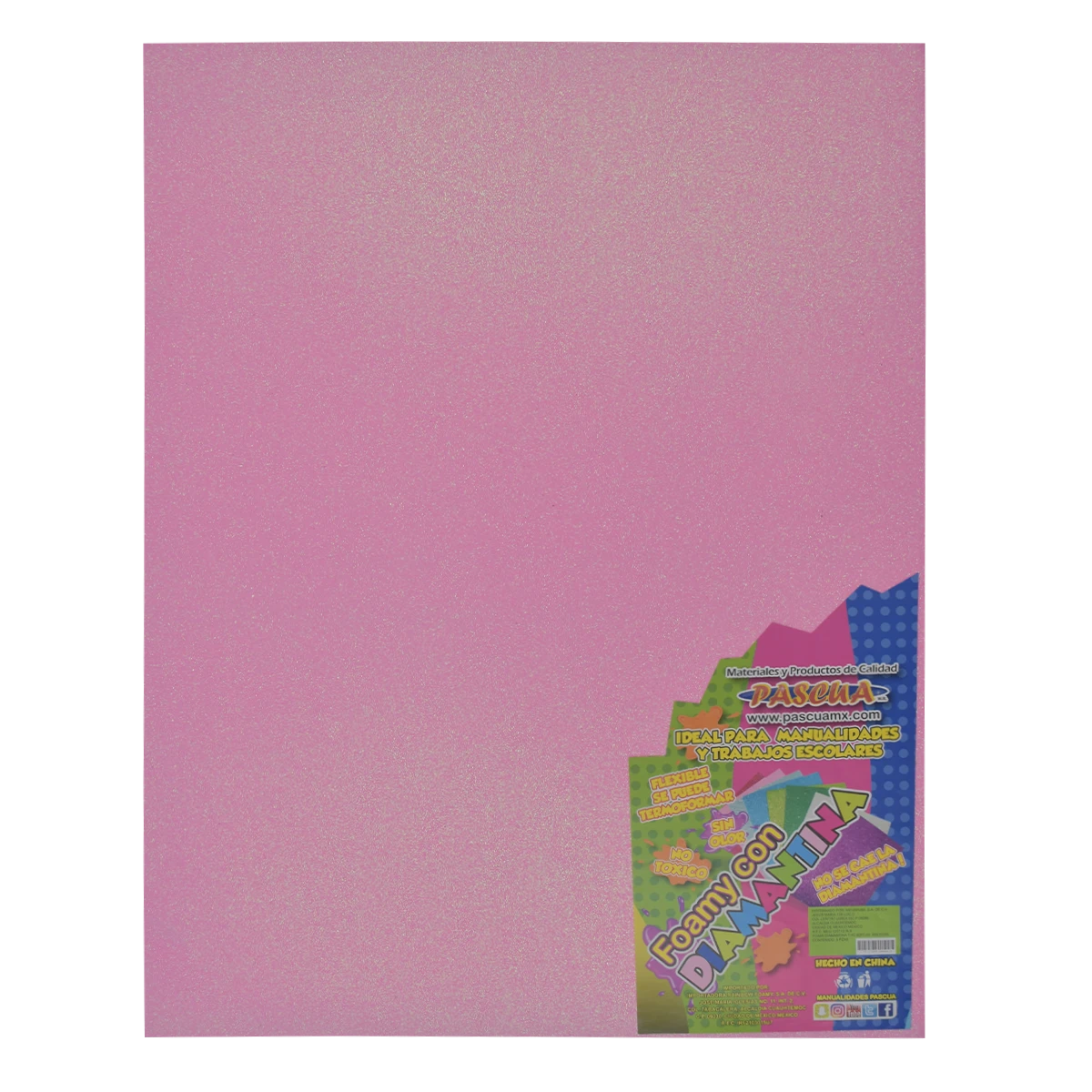 FOAMY 4 CARTAS DIAMANTADO IRIS ROSA