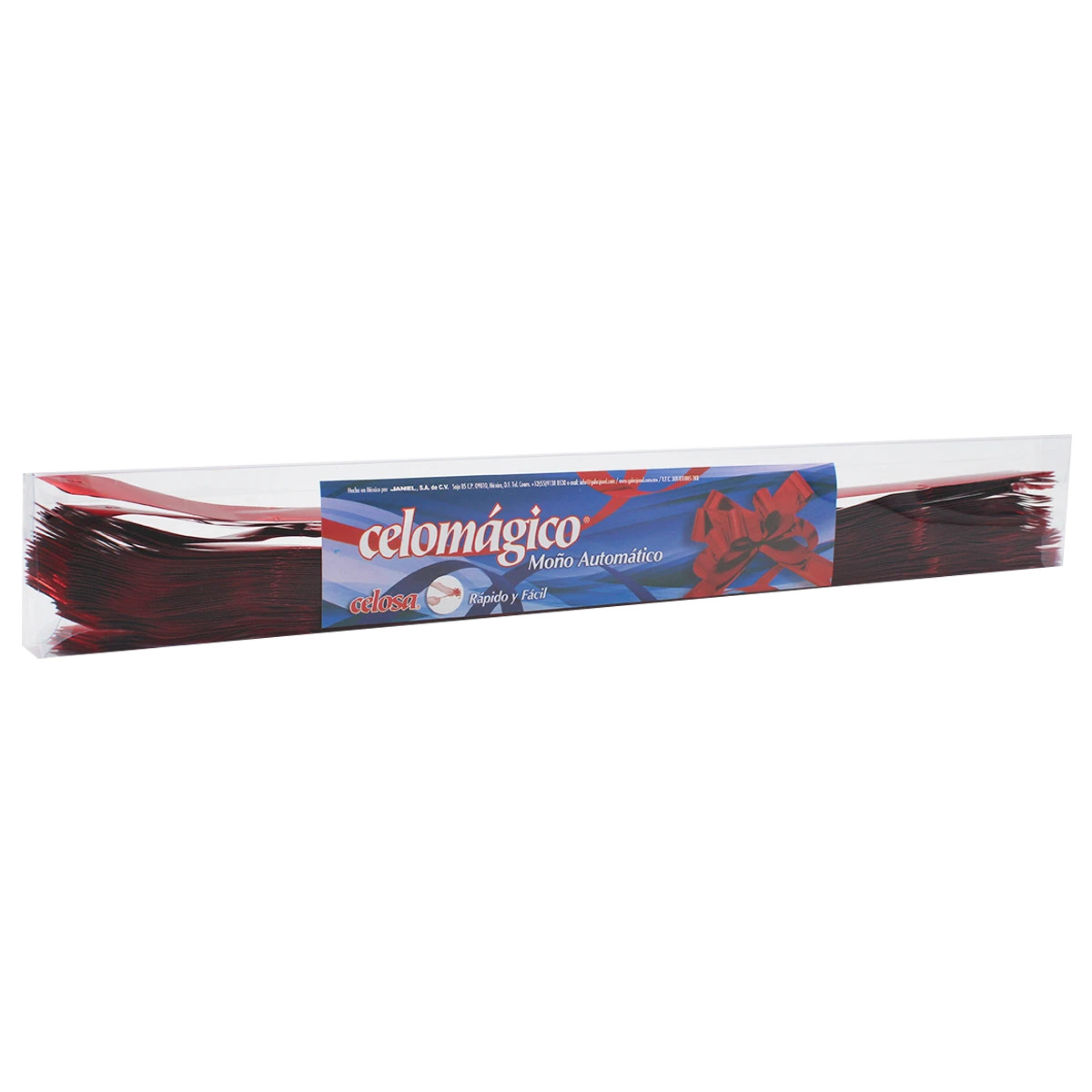 LISTON CELOMAGICO C/50 MEDIANO METALICO 02 ROJO