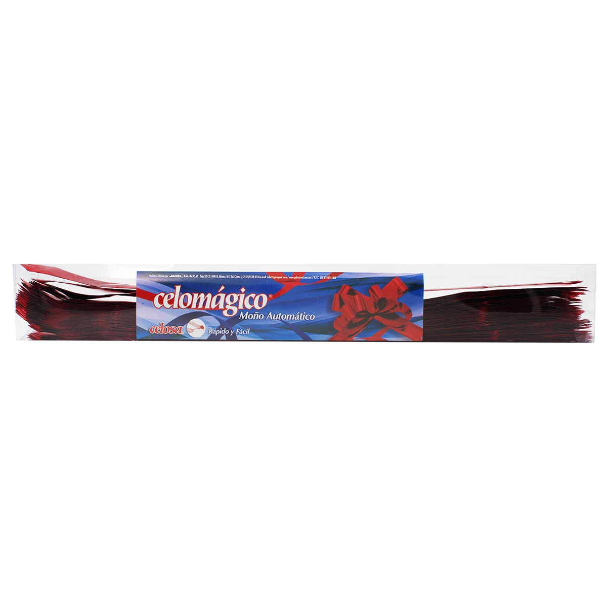 LISTON CELOMAGICO C/50 MEDIANO METALICO 02 ROJO