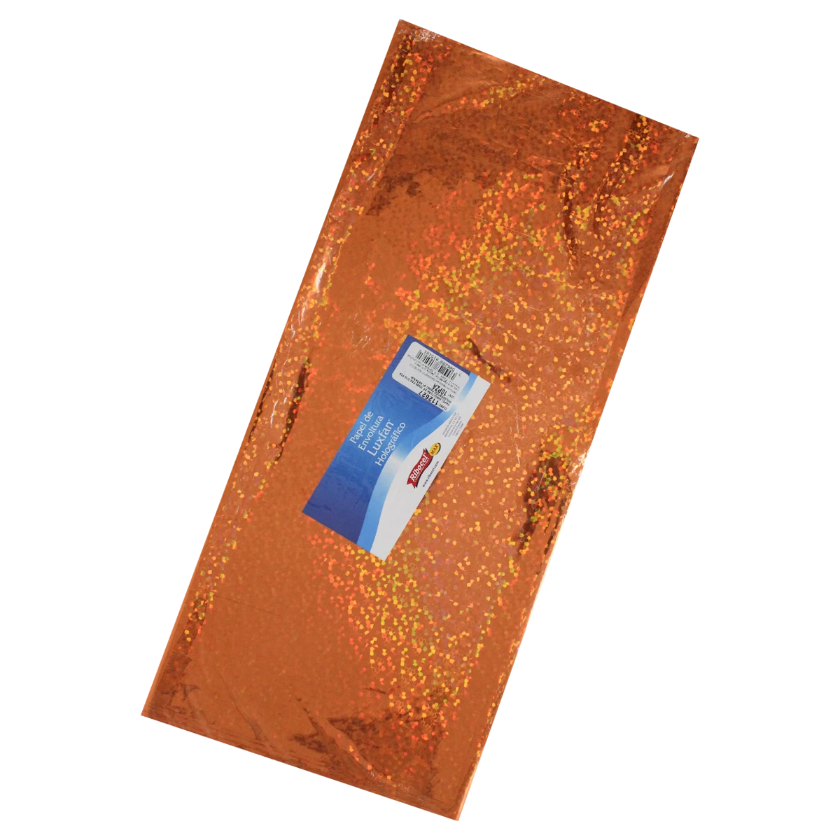 PAPEL HOLOGRAFICO C/10 70X53CM PANAL NARANJA