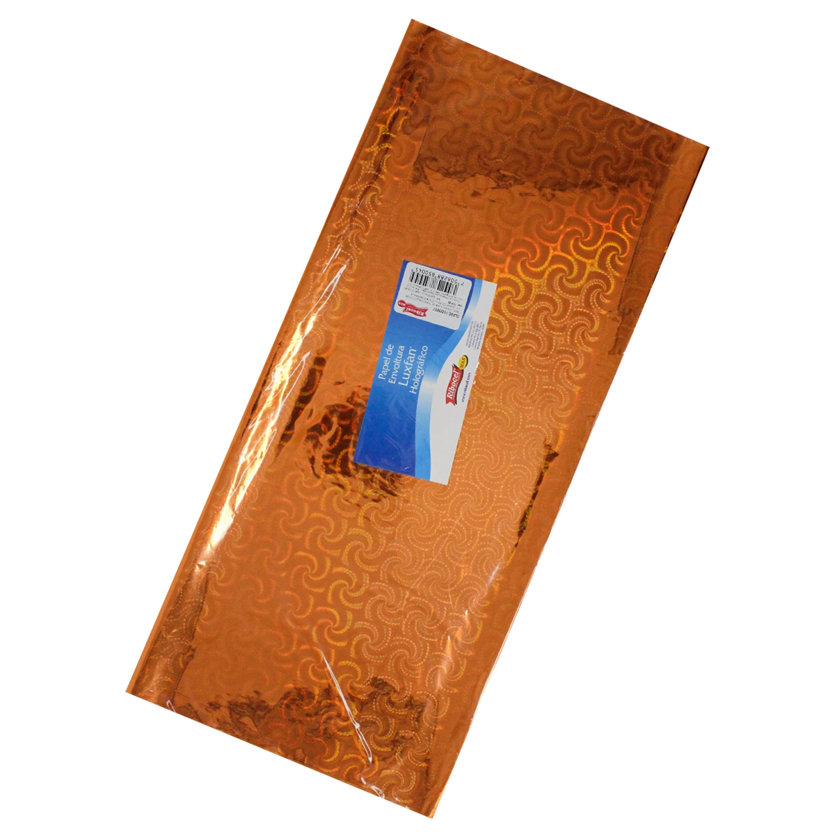PAPEL HOLOGRAFICO C/10 70X53CM REHILETE NARANJA