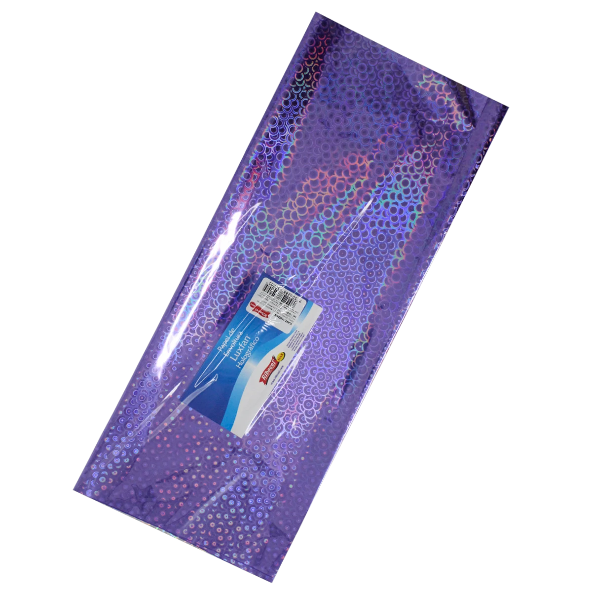 PAPEL HOLOGRAFICO C/10 70X53CM CIRCULOS MORADO