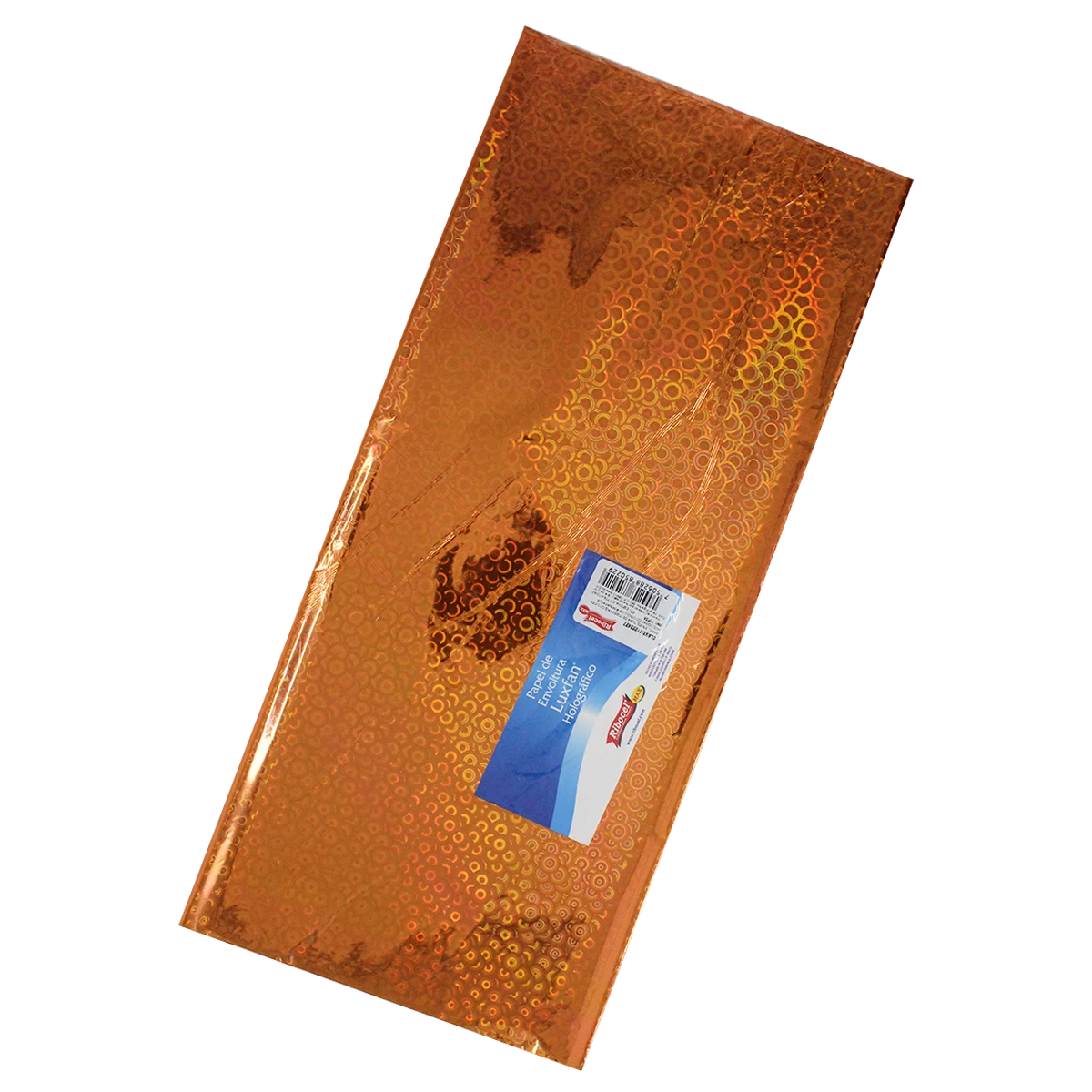 PAPEL HOLOGRAFICO C/10 70X53CM CIRCULOS NARANJA