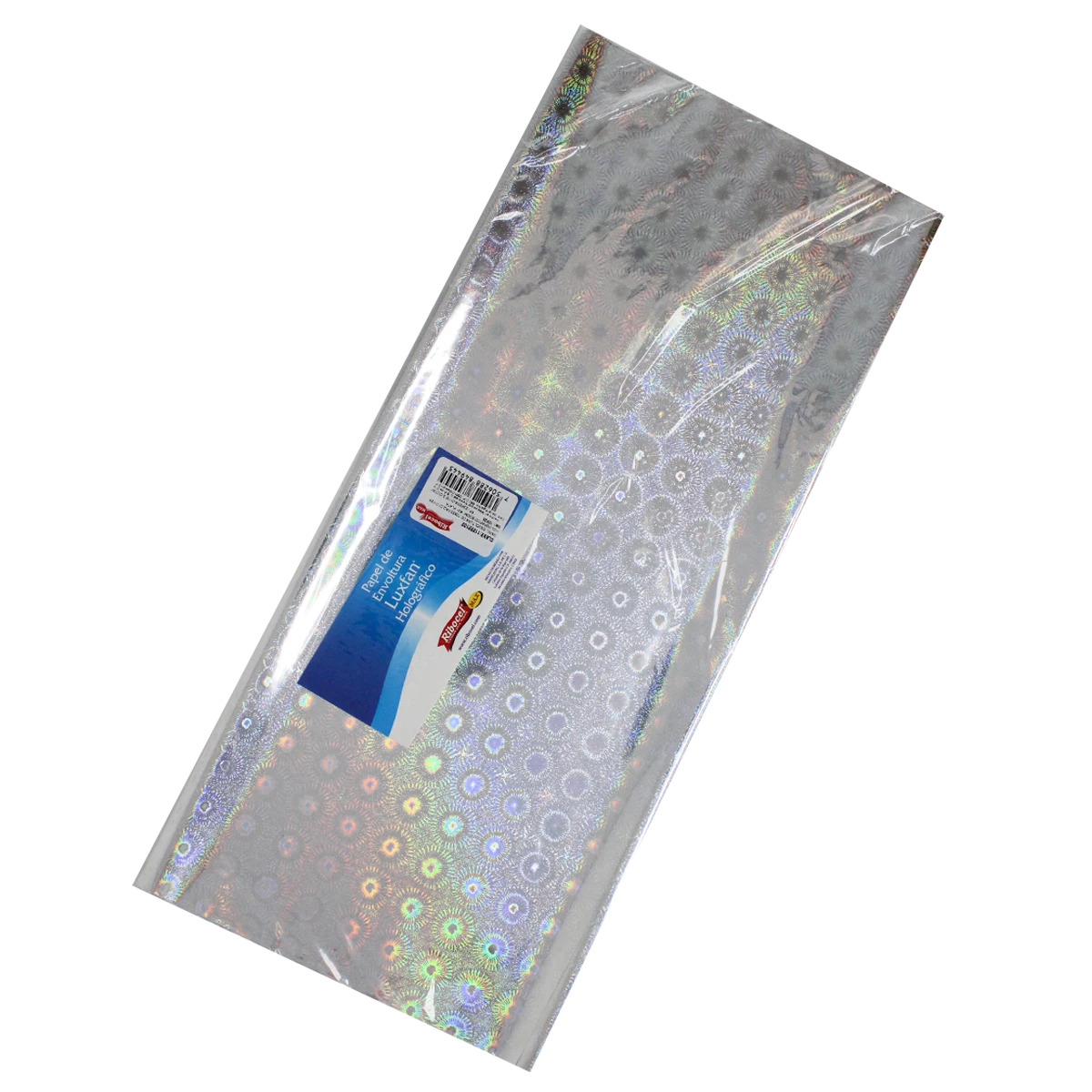 PAPEL HOLOGRAFICO C/10 70X53CM BOOM PLATA