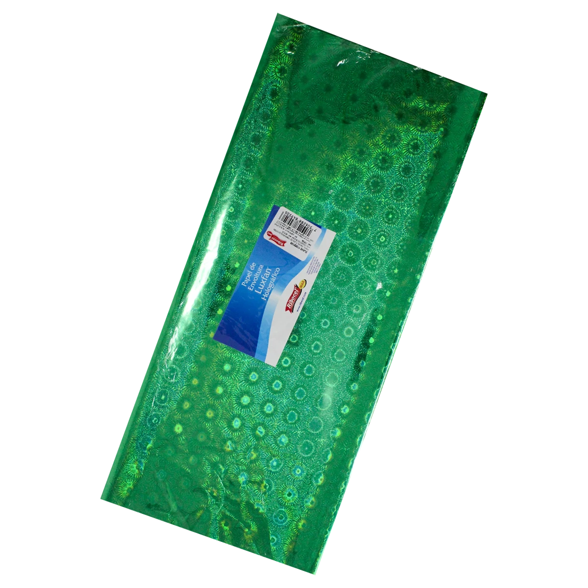 PAPEL HOLOGRAFICO C/10 70X53CM BOOM VERDE