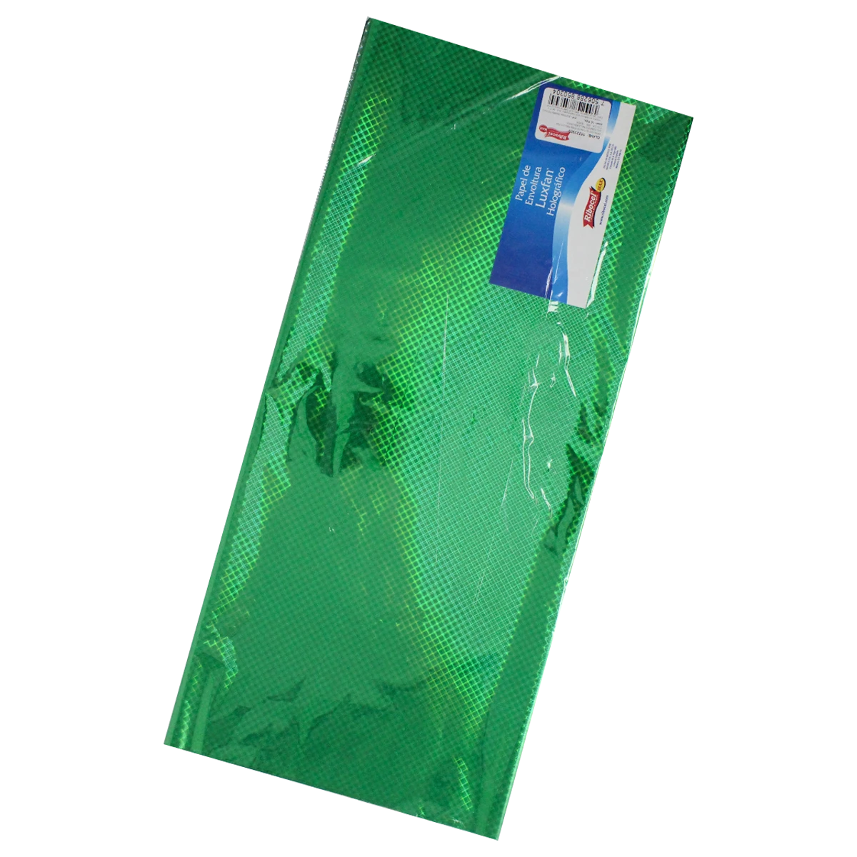 PAPEL HOLOGRAFICO C/10 70X53CM MALLA VERDE