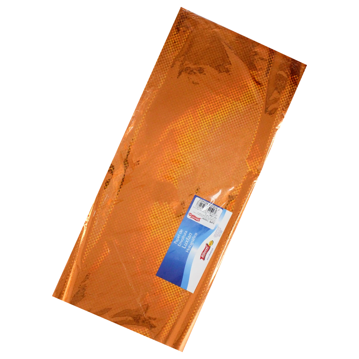 PAPEL HOLOGRAFICO C/10 70X53CM MALLA NARANJA