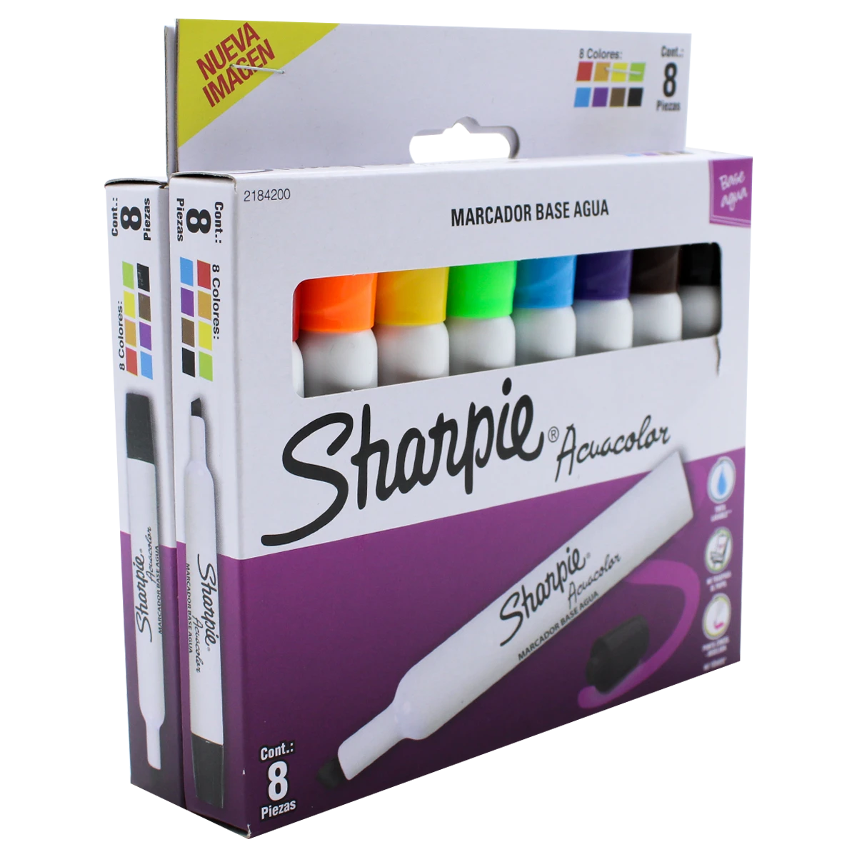 MARCADOR SHARPIE ACUACOLOR C/8