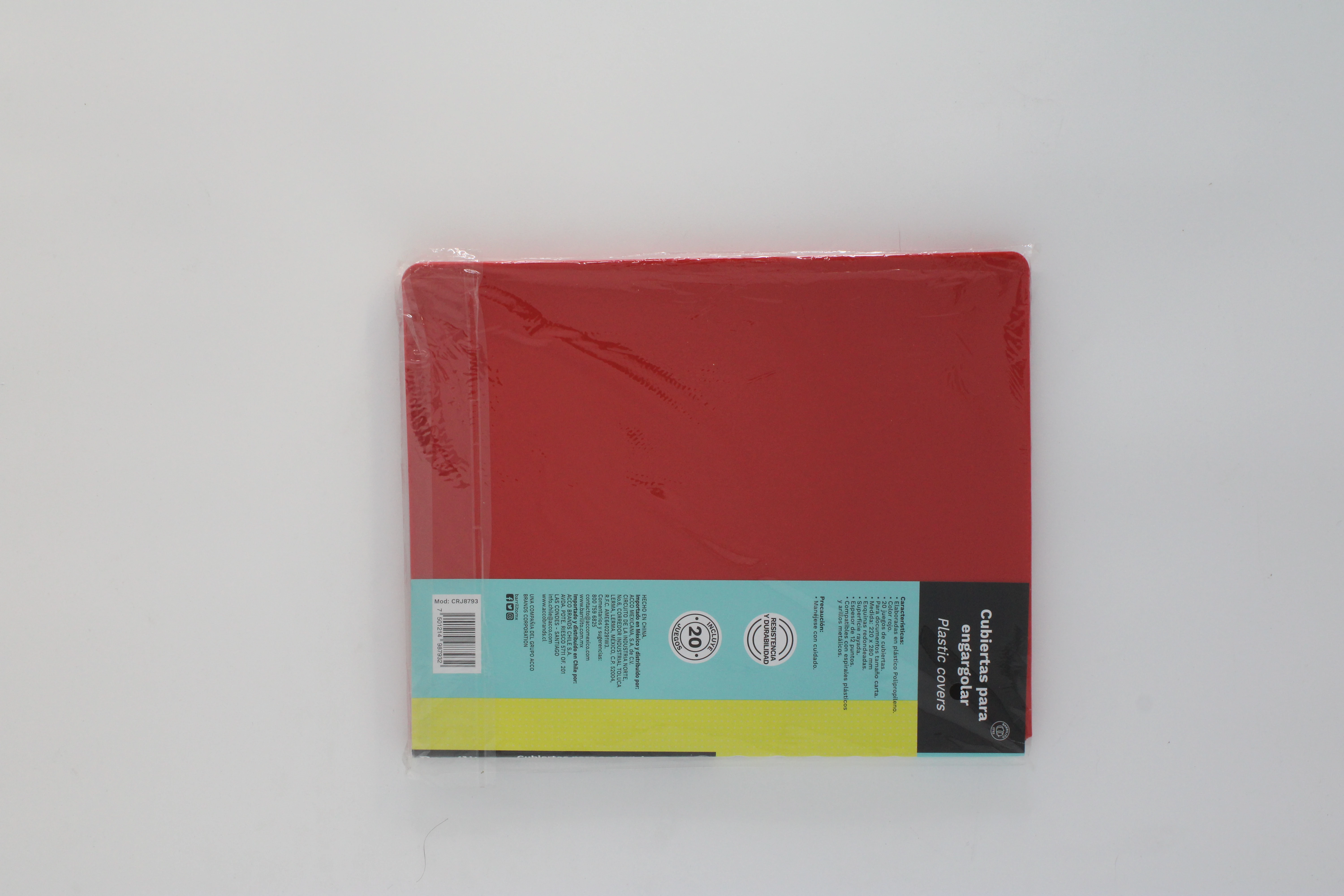 CUBIERTA CARTA RAYADA 12PTS 20JGS ROJO