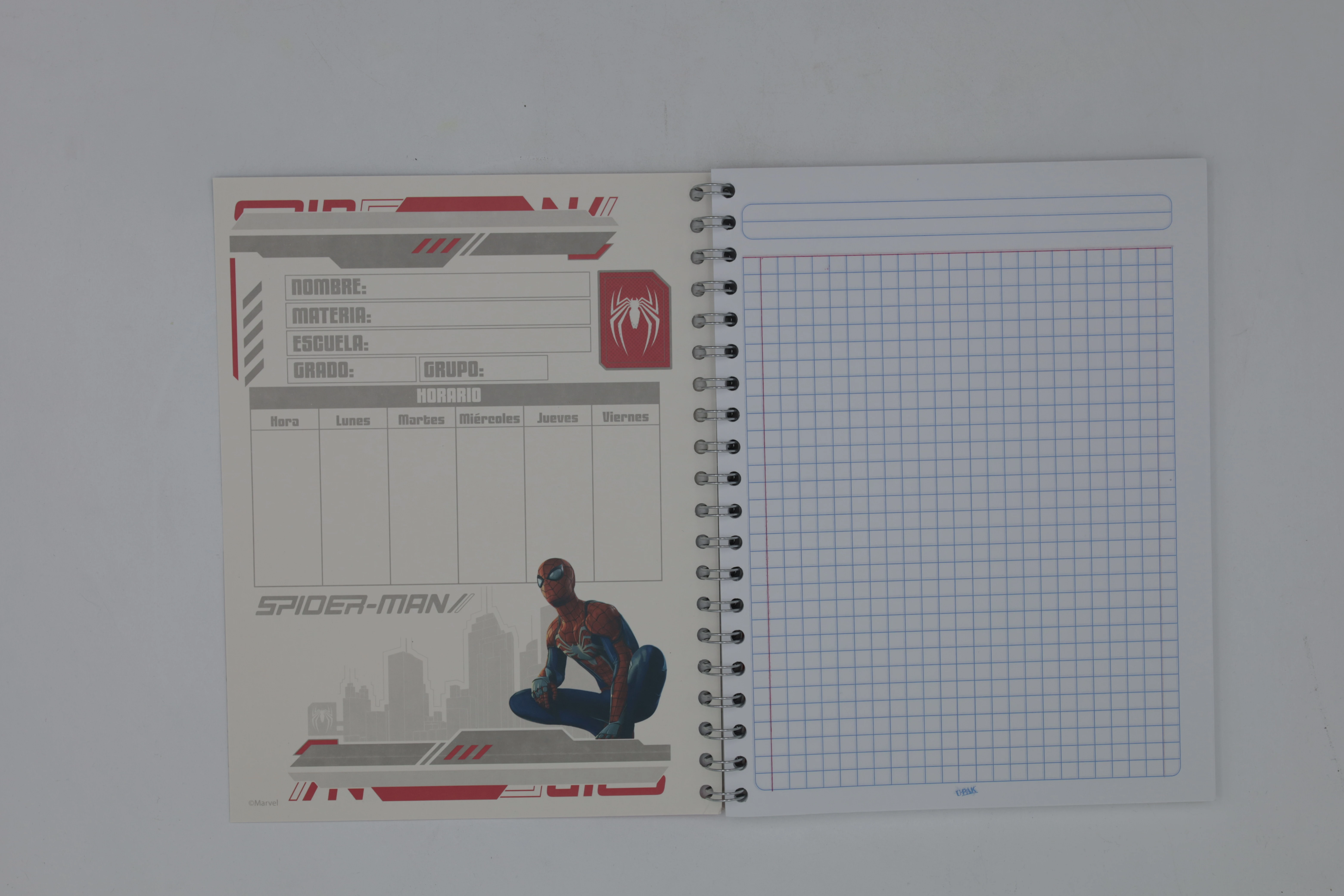 CUADERNO PROFESIONAL 100HJS SPIDERMAN C7