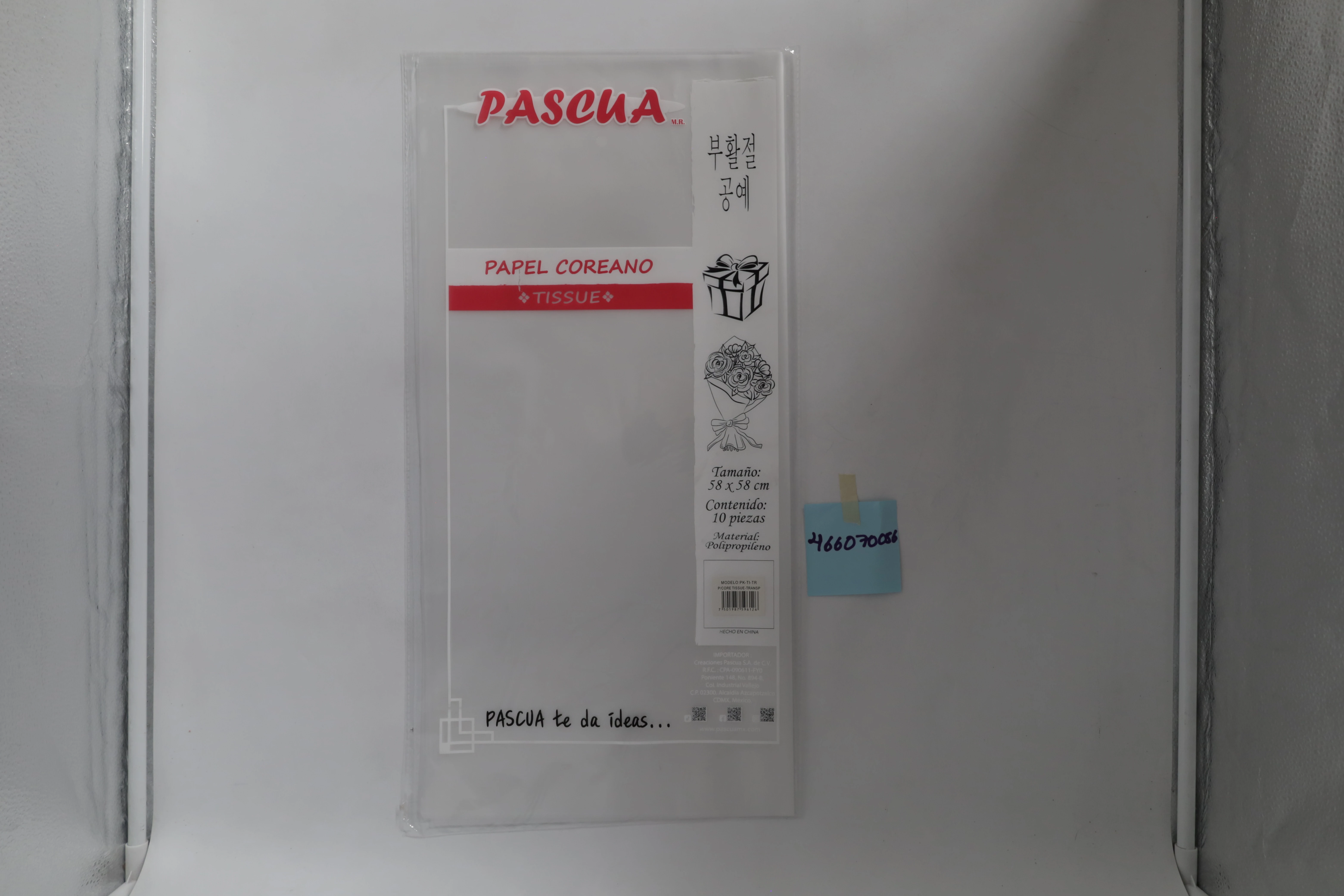 PAPEL COREANO TISSUE C/10 TRANSPARENTE