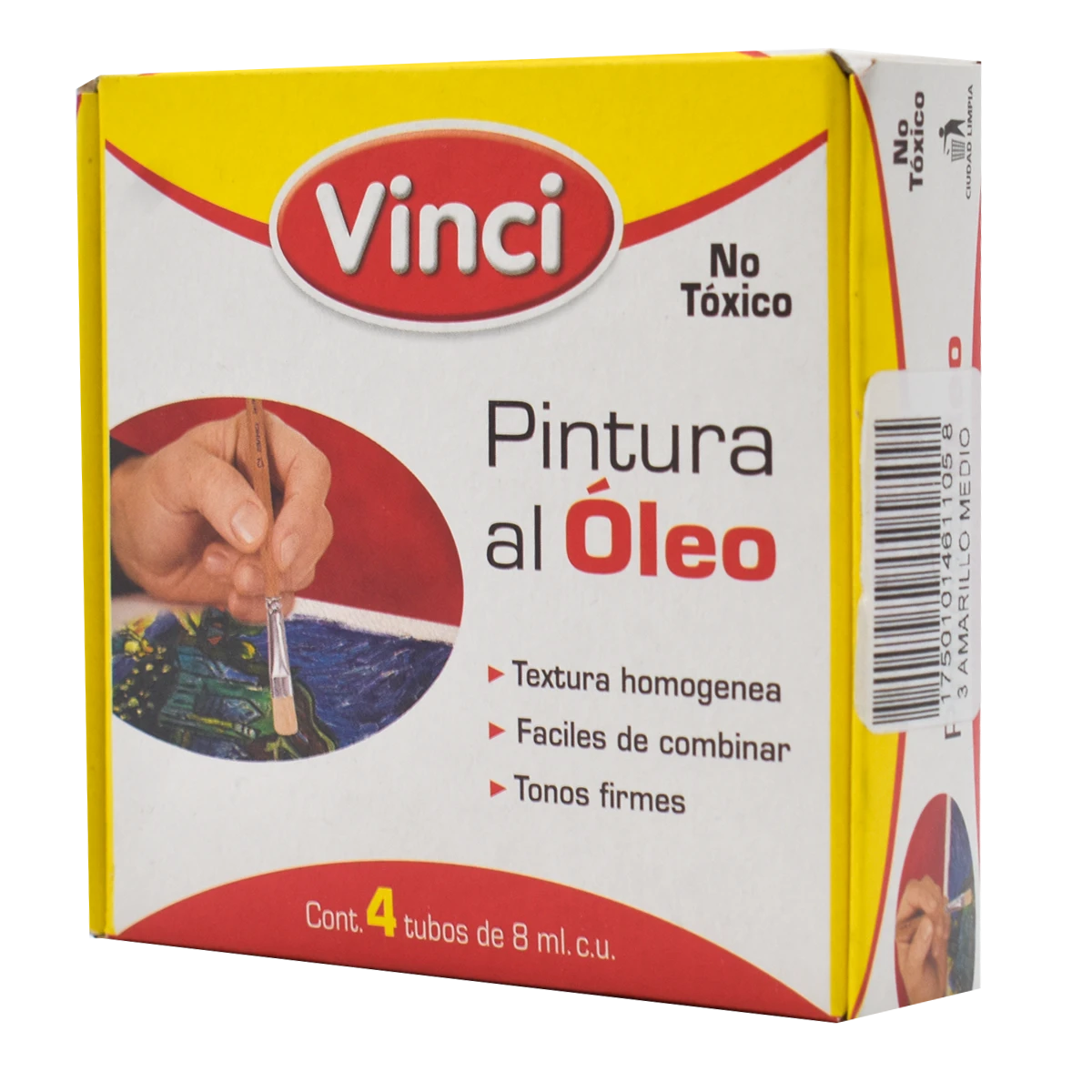 PINTURA OLEO 8ML ROJO VINCI  7