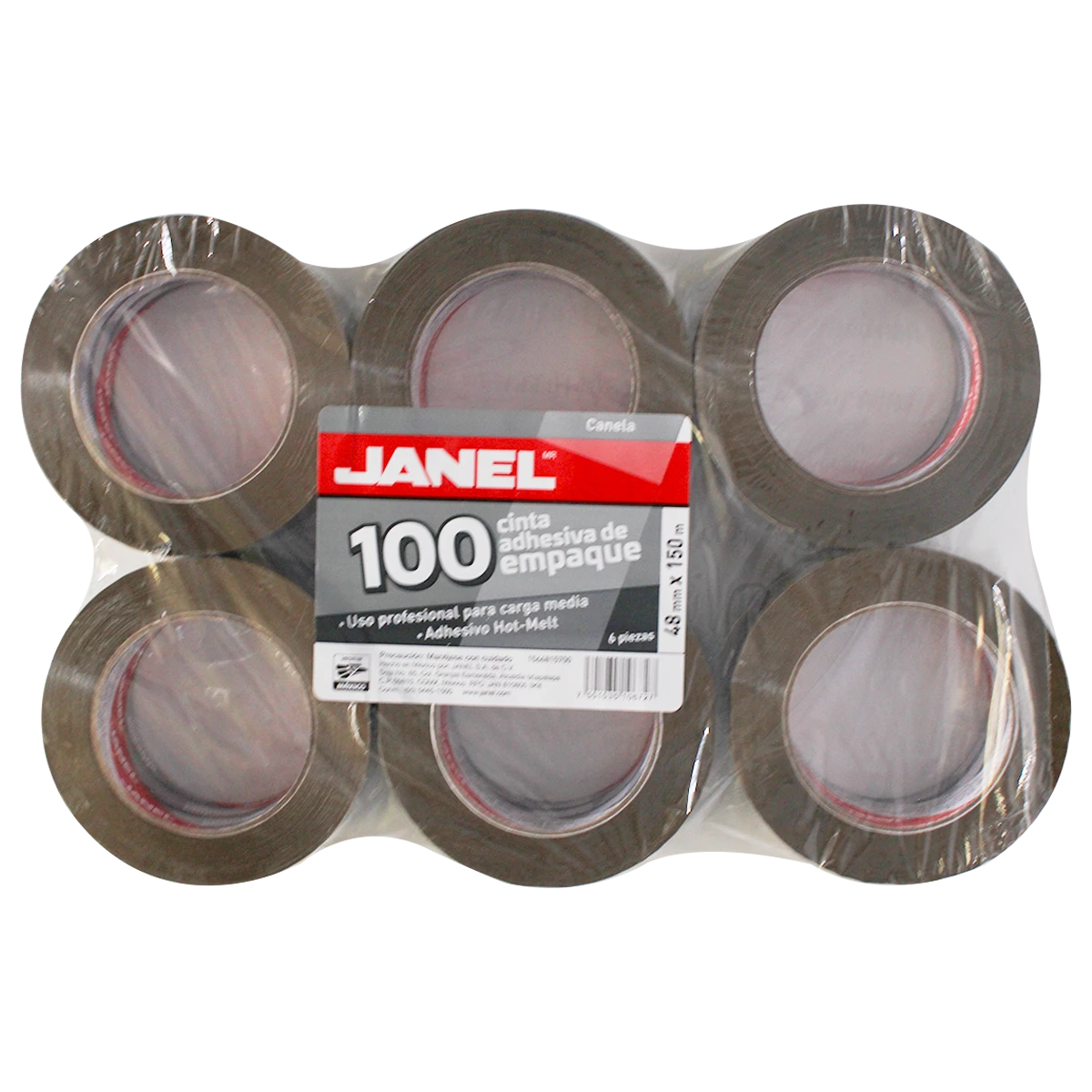 CINTA CANELA C/6 156 48MM X 150MTS