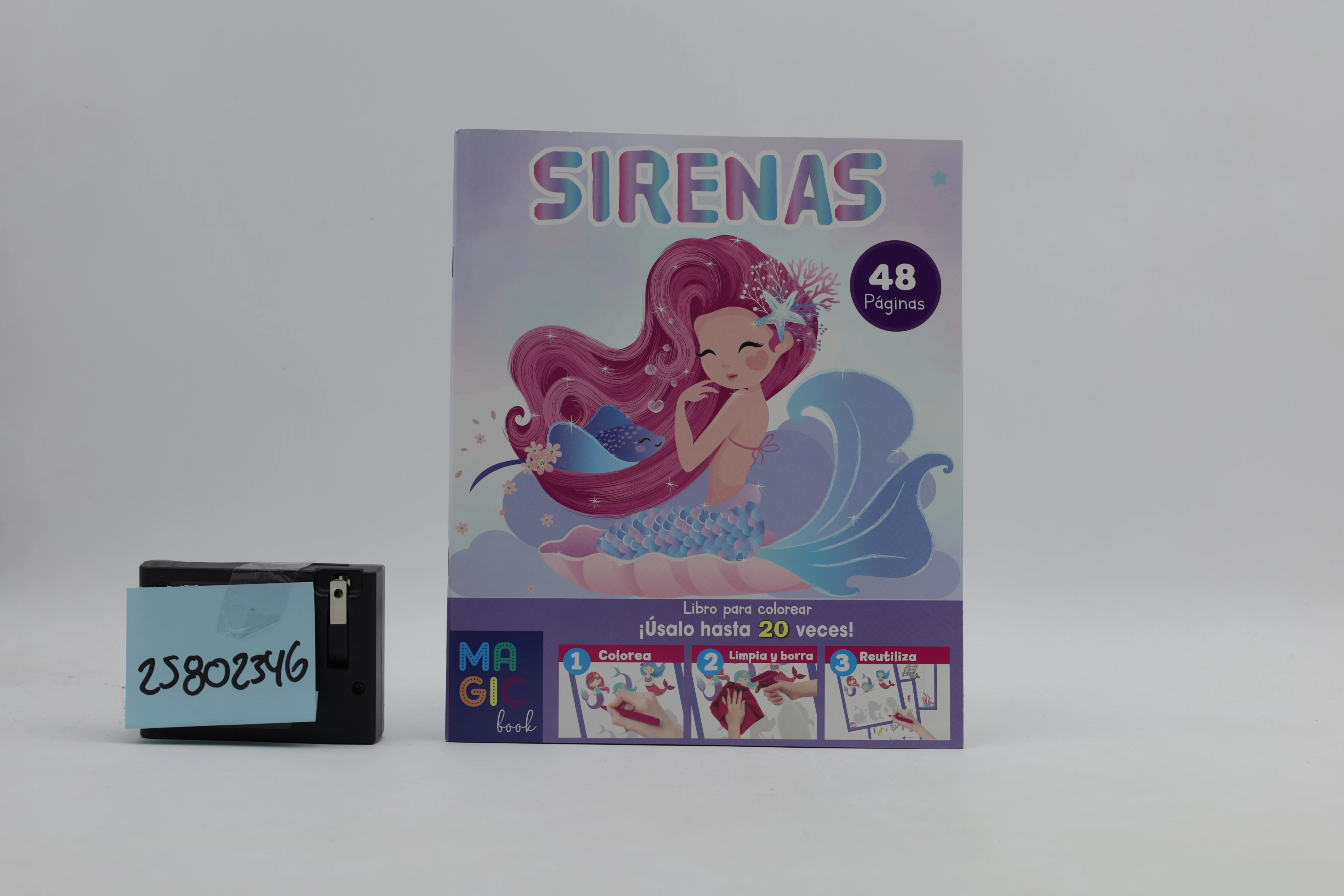 LIBRO MAGICO COLOREAR 48HJS LINDA SIRENA