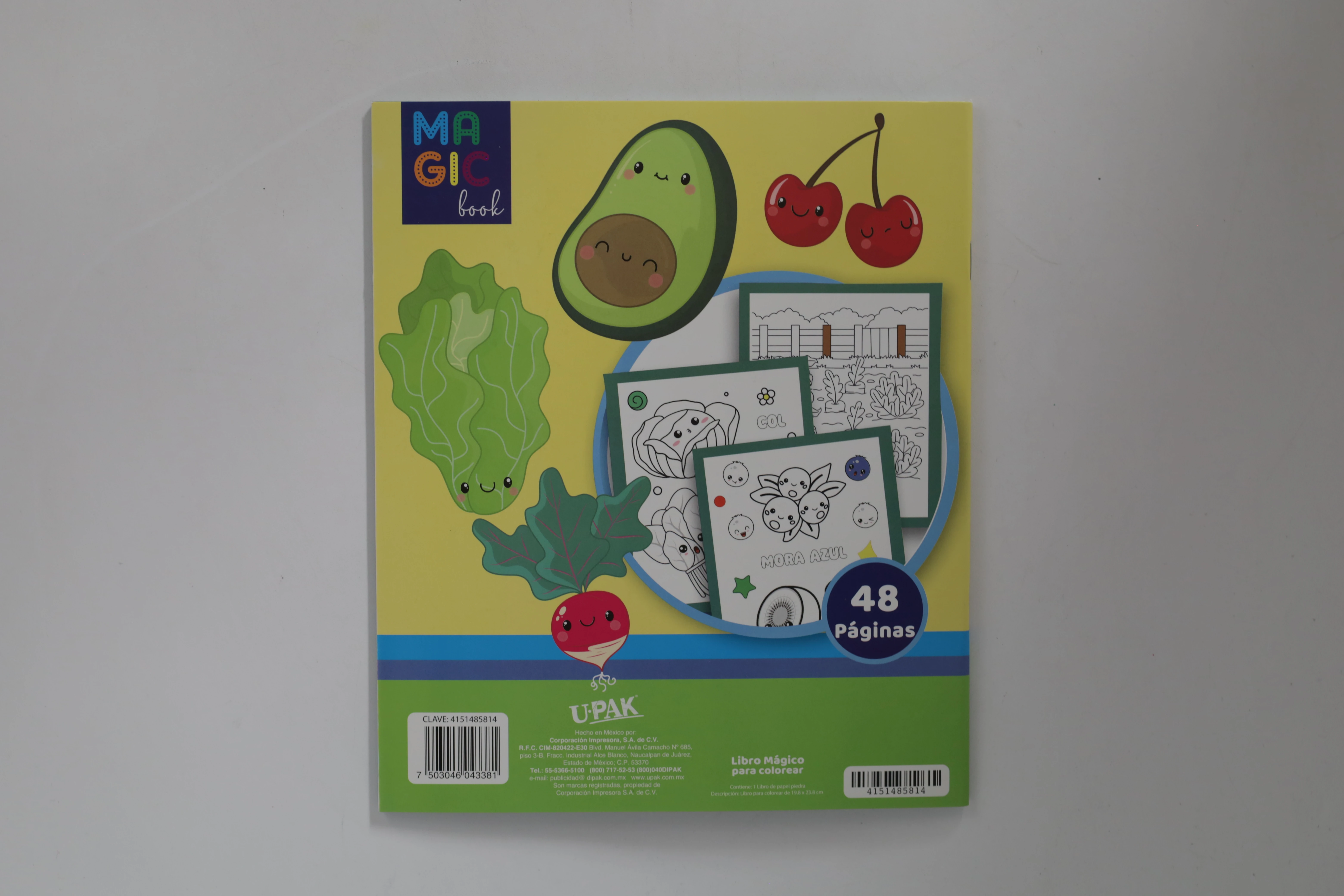LIBRO MAGICO 48HJS FRUTA Y VERDURA