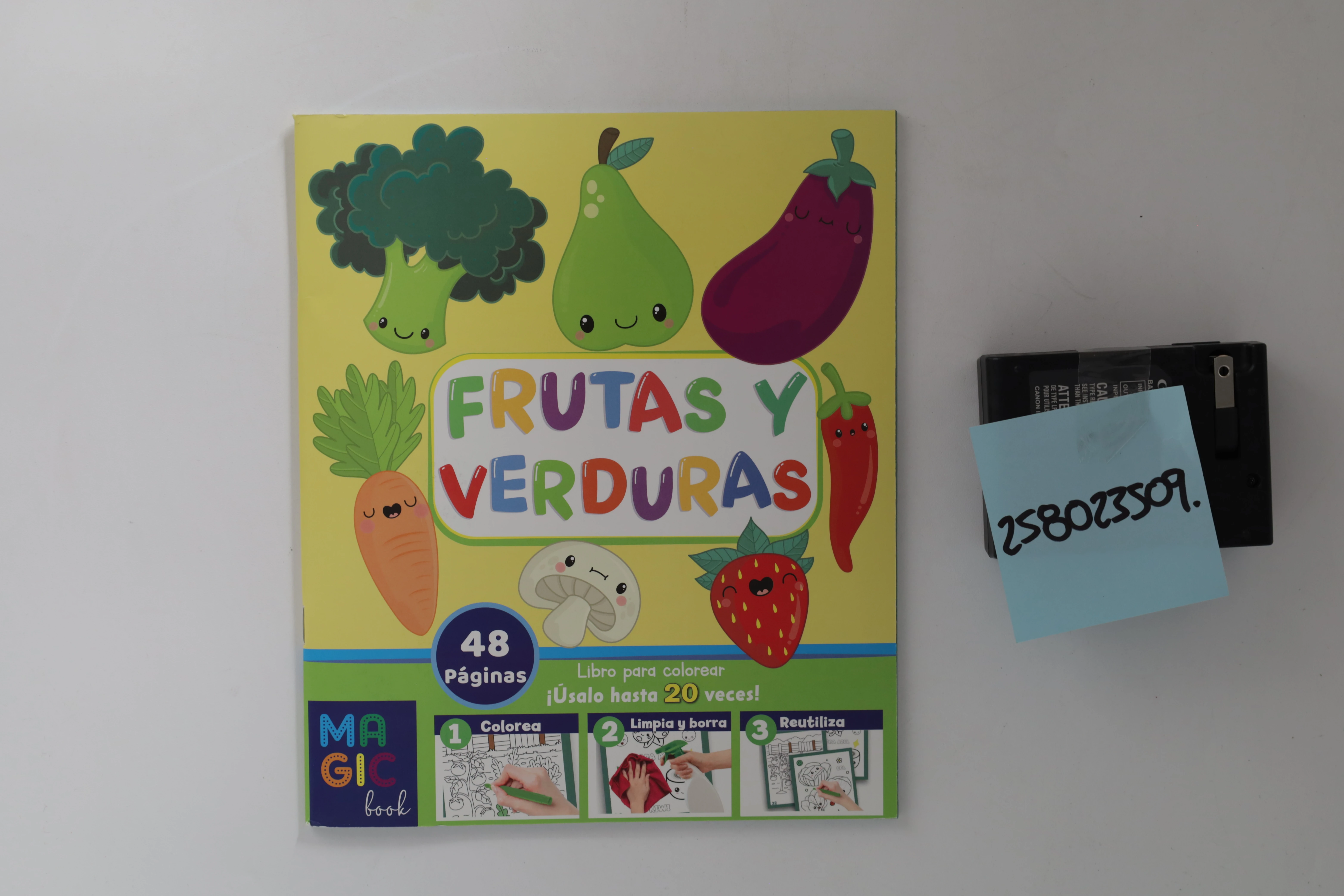 LIBRO MAGICO 48HJS FRUTA Y VERDURA