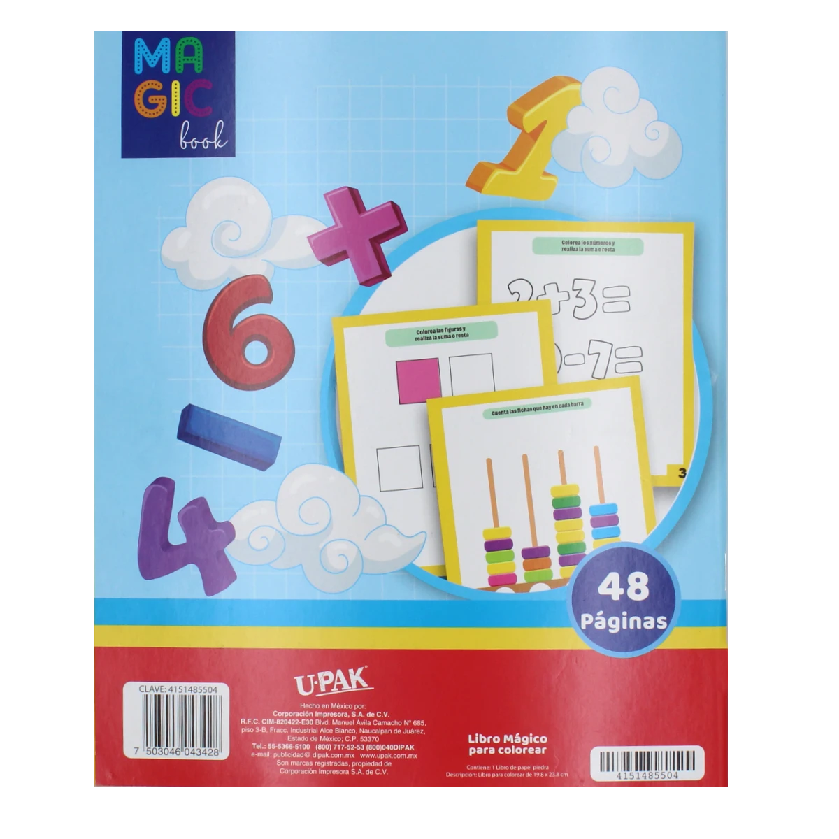 LIBRO MAGICO 48HJS SUMAS Y RESTAS